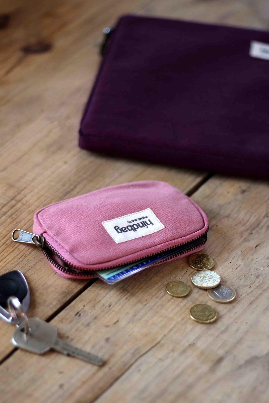 Cotton coin purse HINDBAG Pink