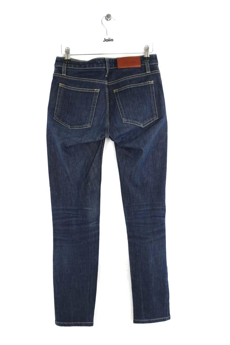 Cotton skinny jeans ACNE STUDIOS - Seconde Main Blue