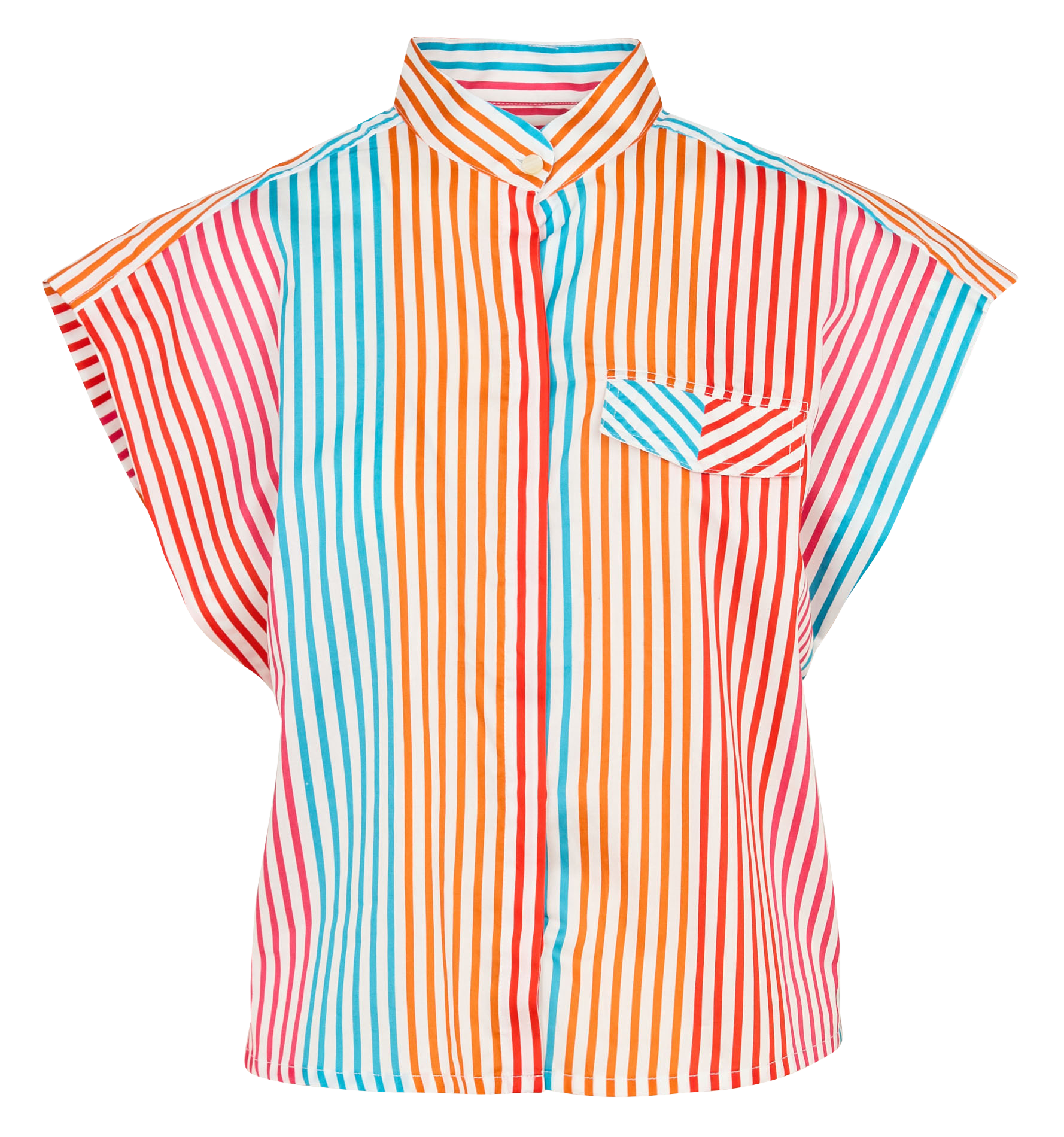 Short-sleeved striped shirt THE LABEL EDITION Multicolored