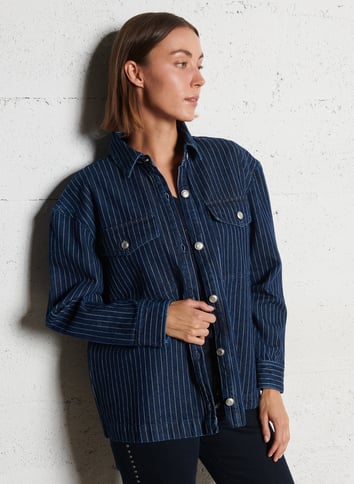 Veste blazer oversize - gris anthracite | be camaïeu Veste blazer oversize - gris anthracite | be camaïeu
