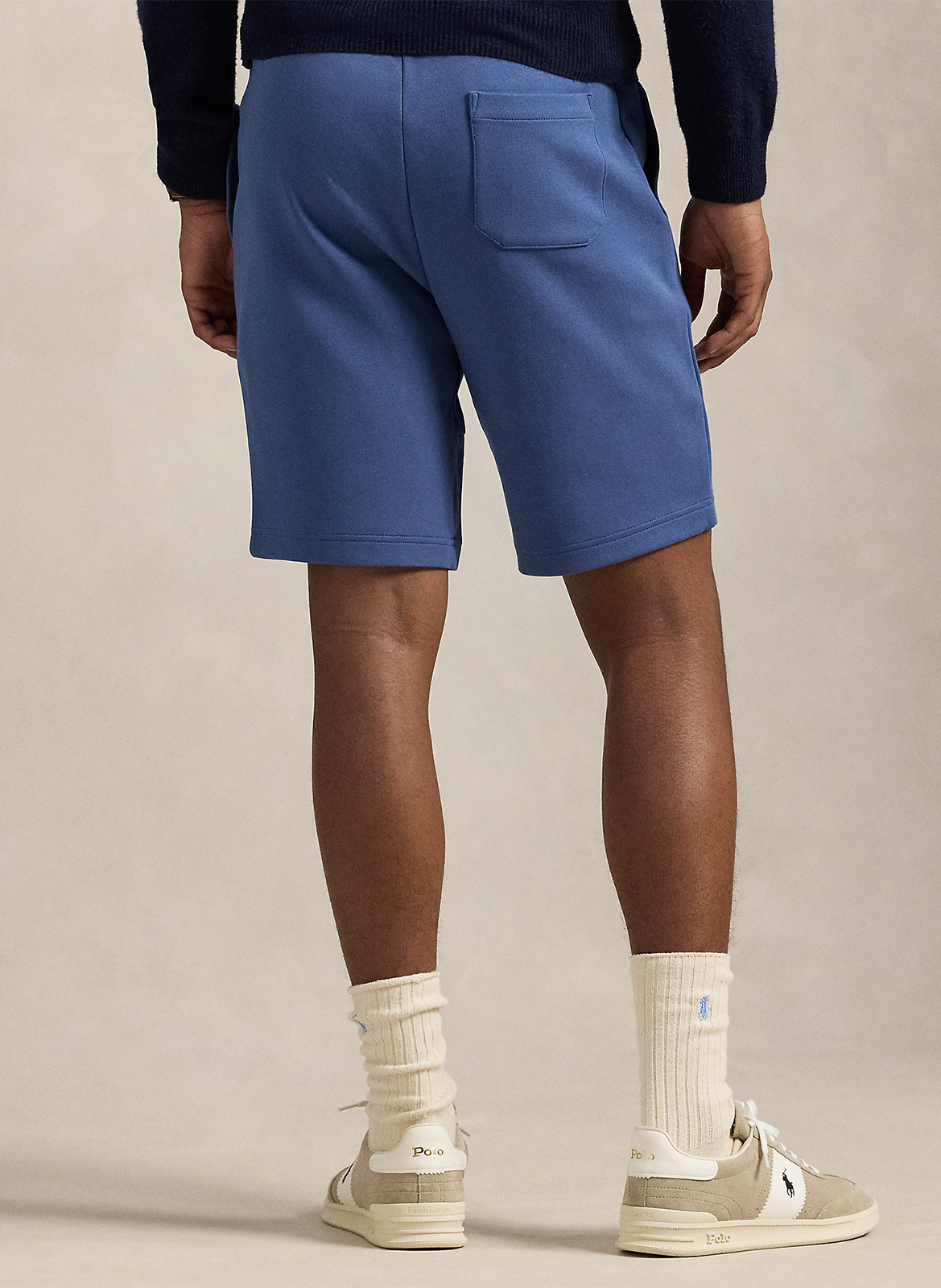 Straight cotton-blend shorts POLO RALPH LAUREN Blue