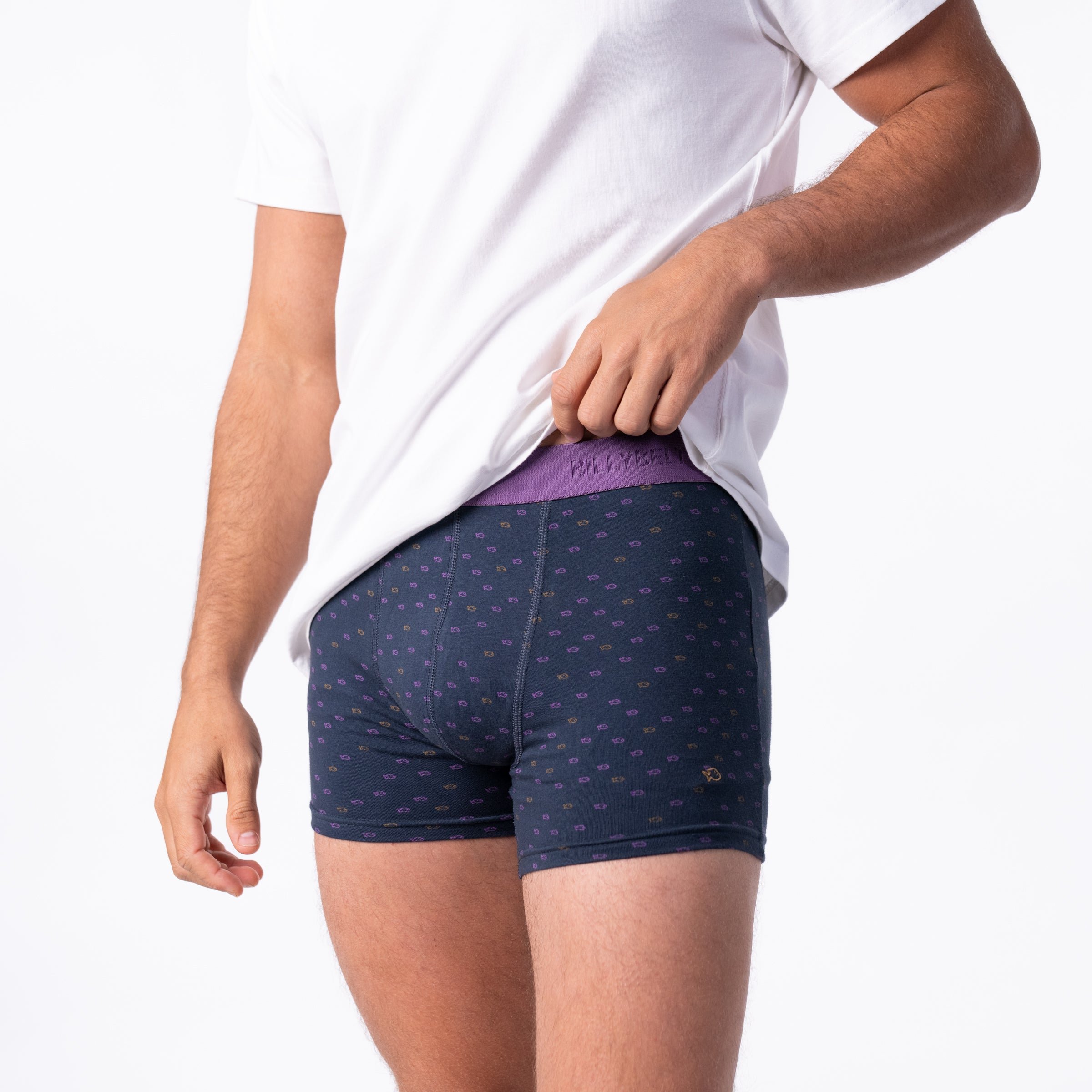 Organic cotton boxers BILLYBELT Grey