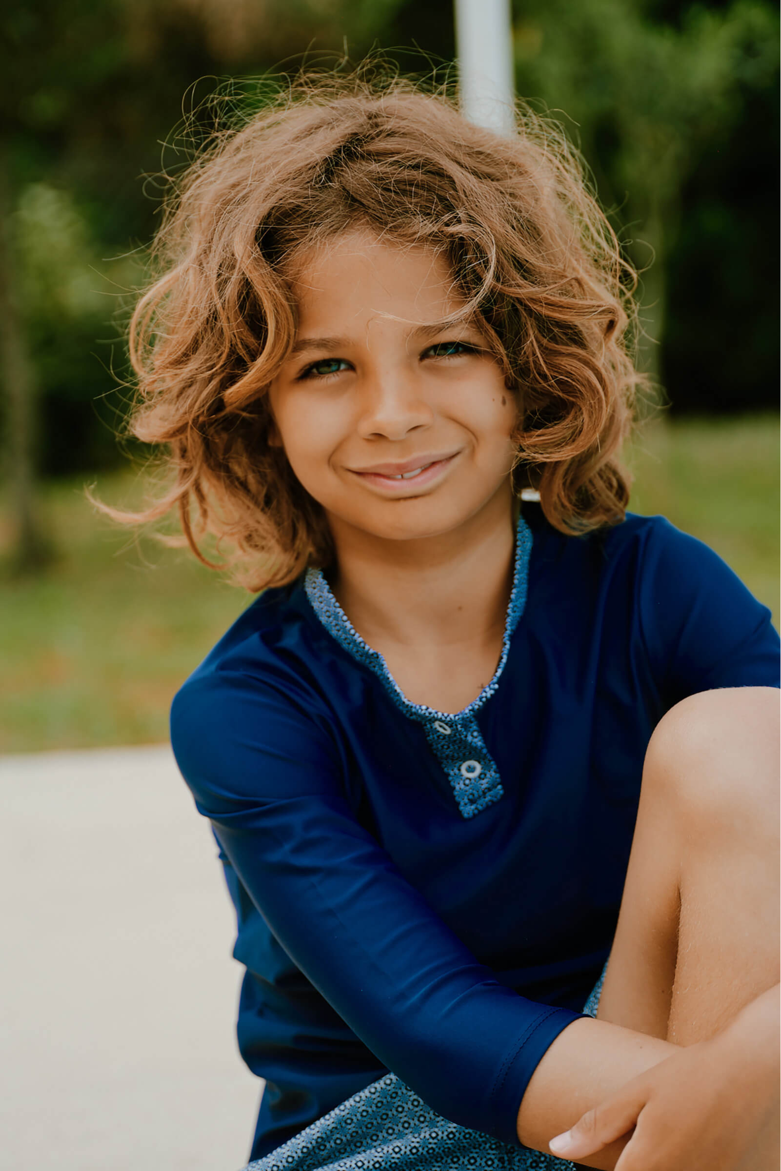 UV Protection Top GILI'S Blue