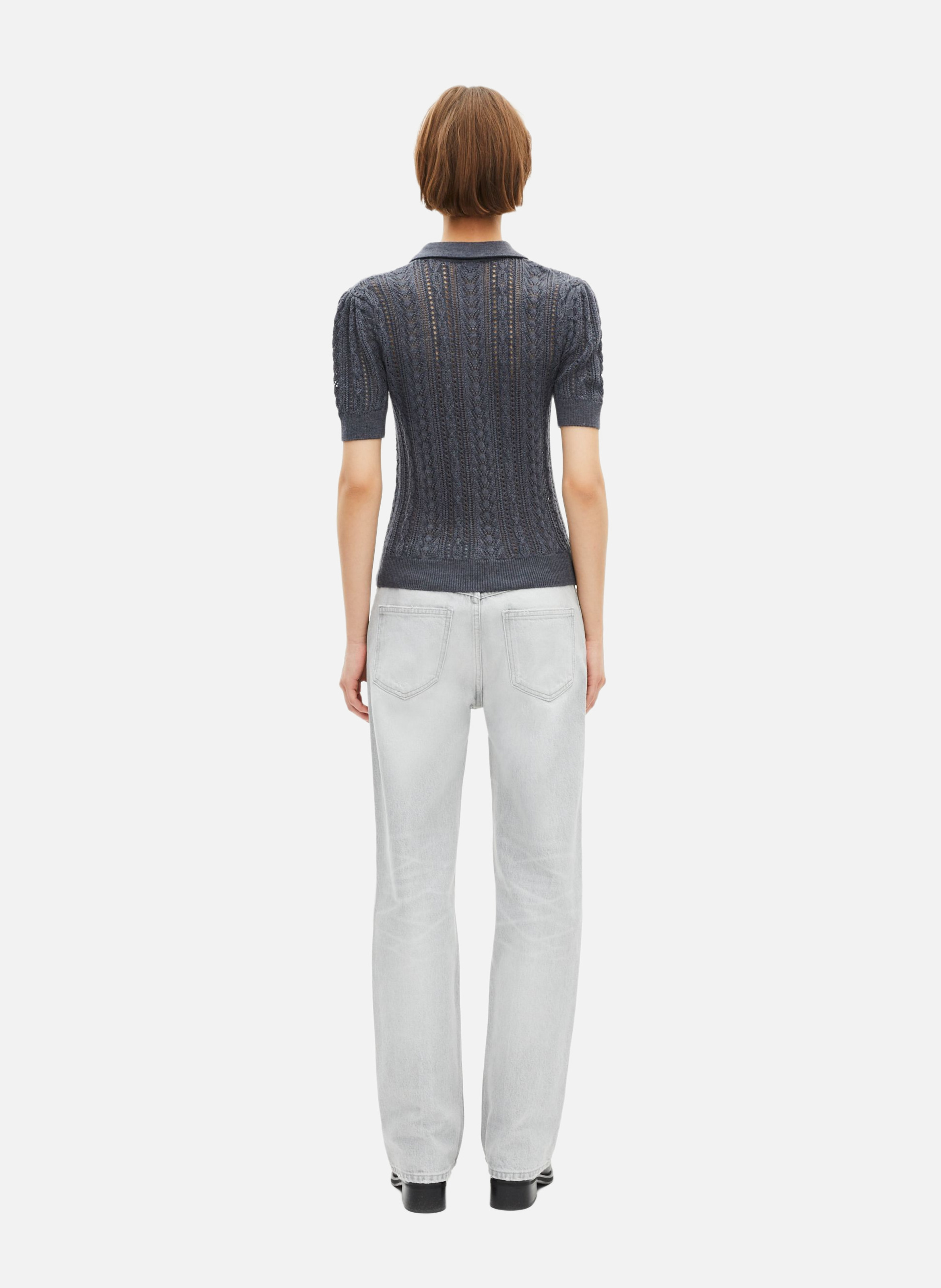 Paul short-sleeved merino wool sweater  THE KOOPLES Grey