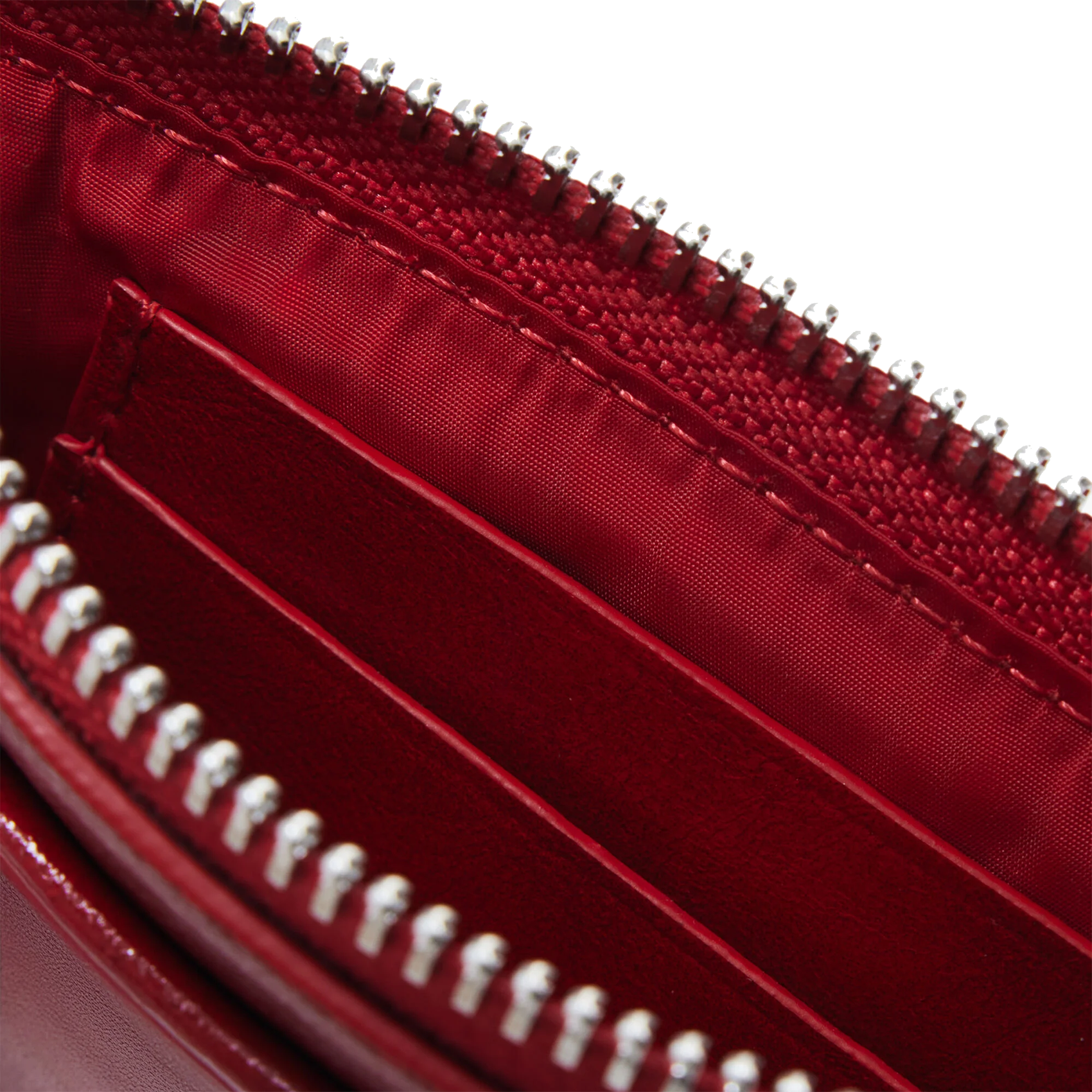 Shiny leather-effect card holder with flowers DESIGUAL Red