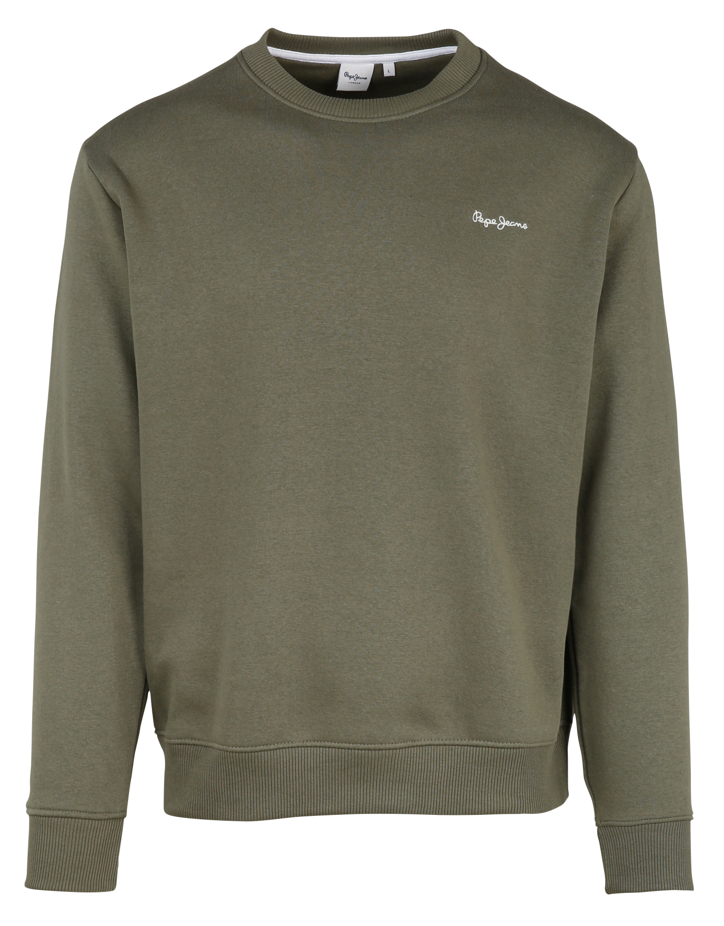 Cotton-mix round-neck sweatshirt PEPE JEANS Green