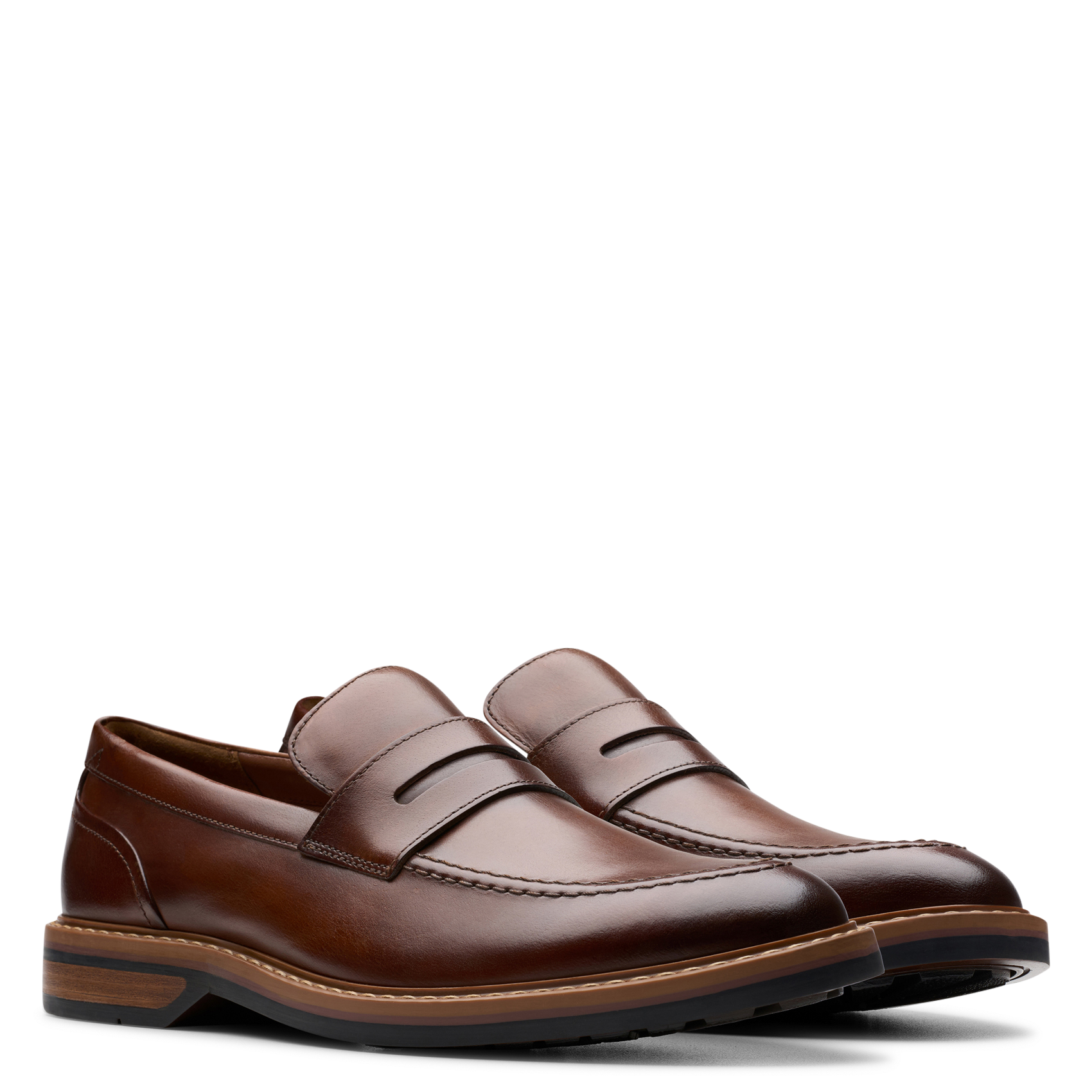 Mocassins en cuir CLARKS Marron