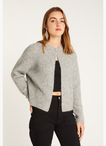 Cárdigan De Punto Para Mujer - Manga Corta, Ajuste Holgado, Tela Suave - Ideal Para Verano Y Outfits Casuales
