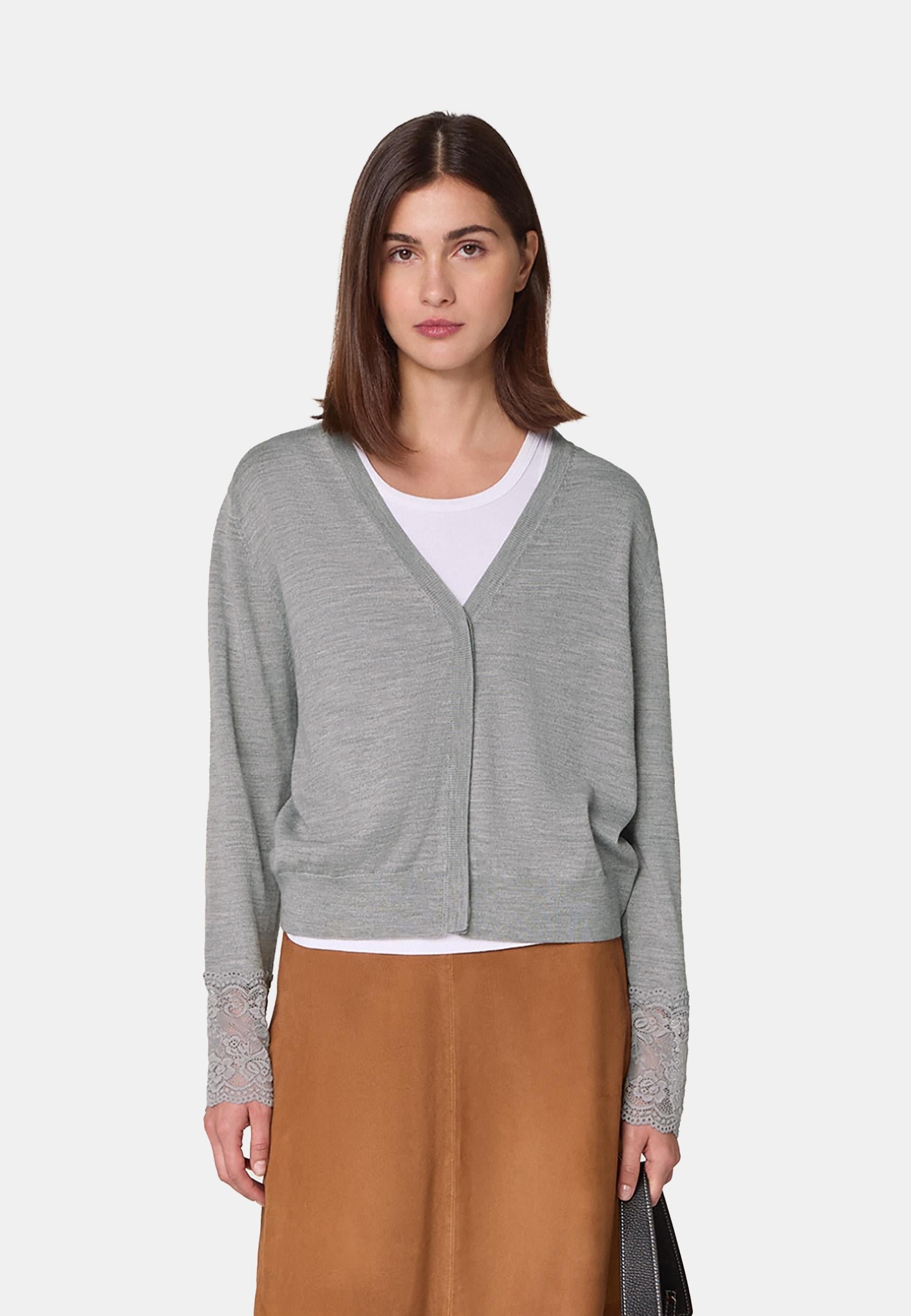 Wool lace vest RODIER Grey