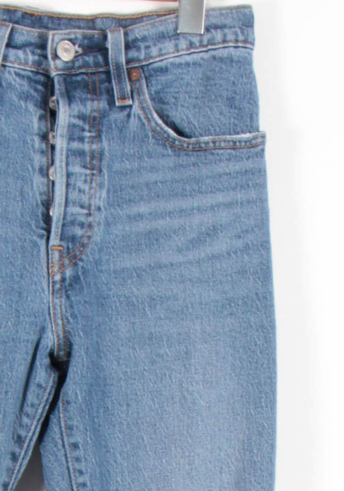 Cropped slim jeans with studs LEVI'S - Seconde main Blue