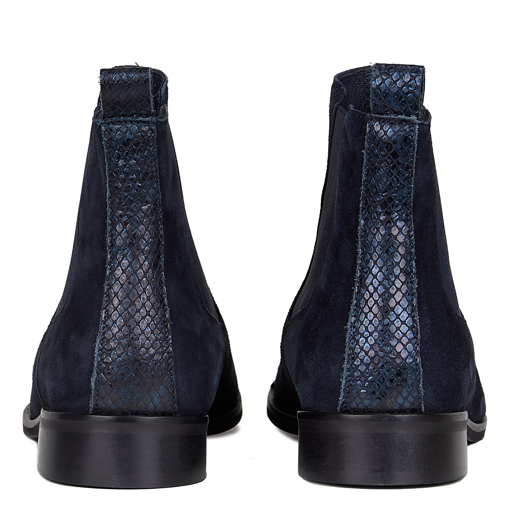 Soft leather boots REQINS Blue