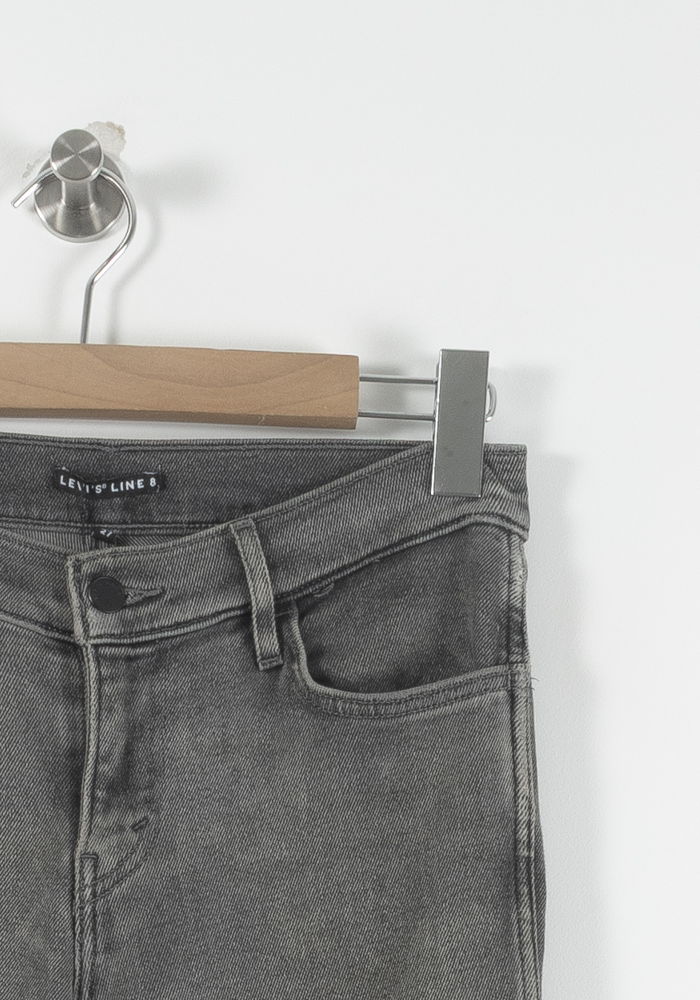 Cropped slim jeans with studs LEVI'S - Seconde main Grey