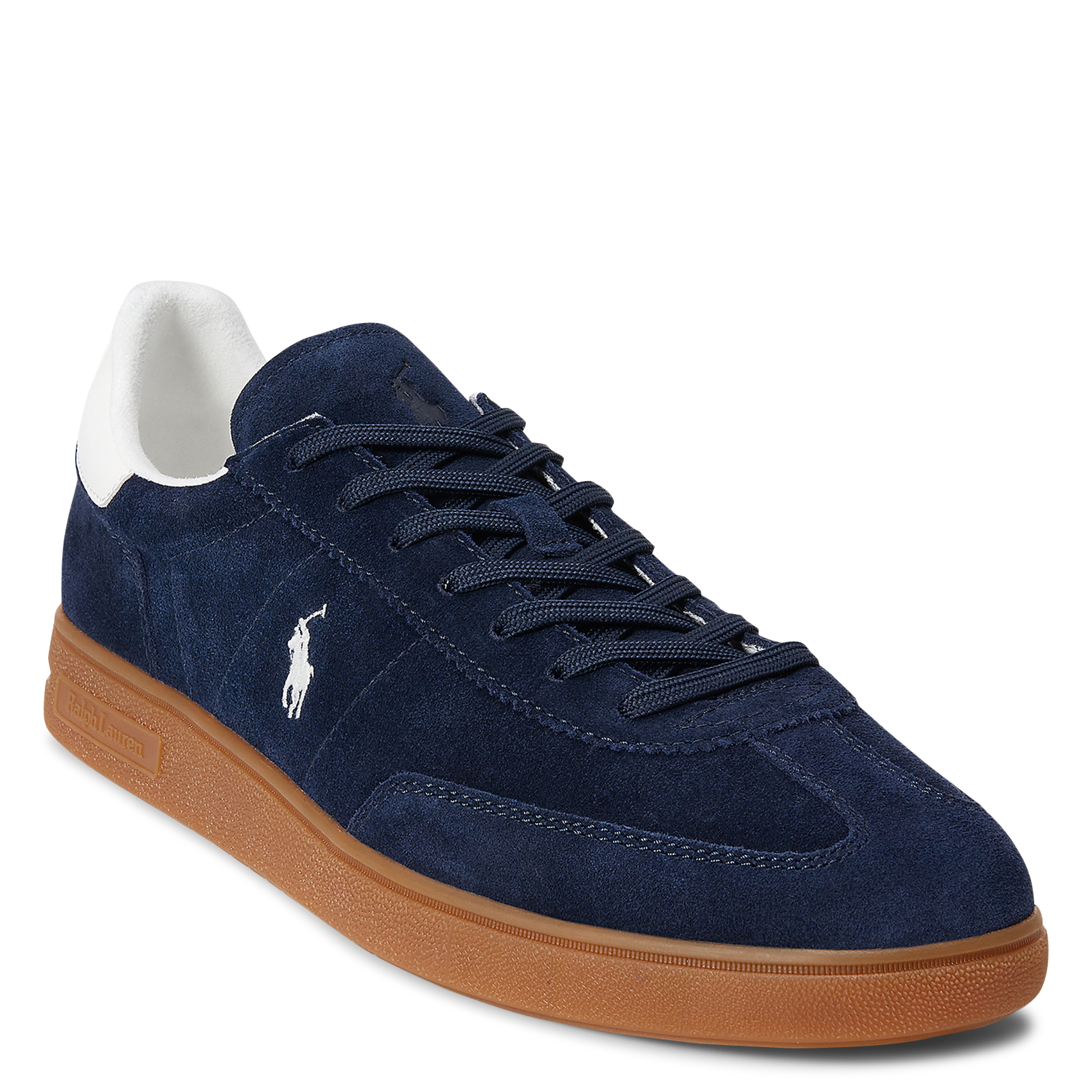 Niedrige Sneaker aus Veloursleder POLO RALPH LAUREN Blau