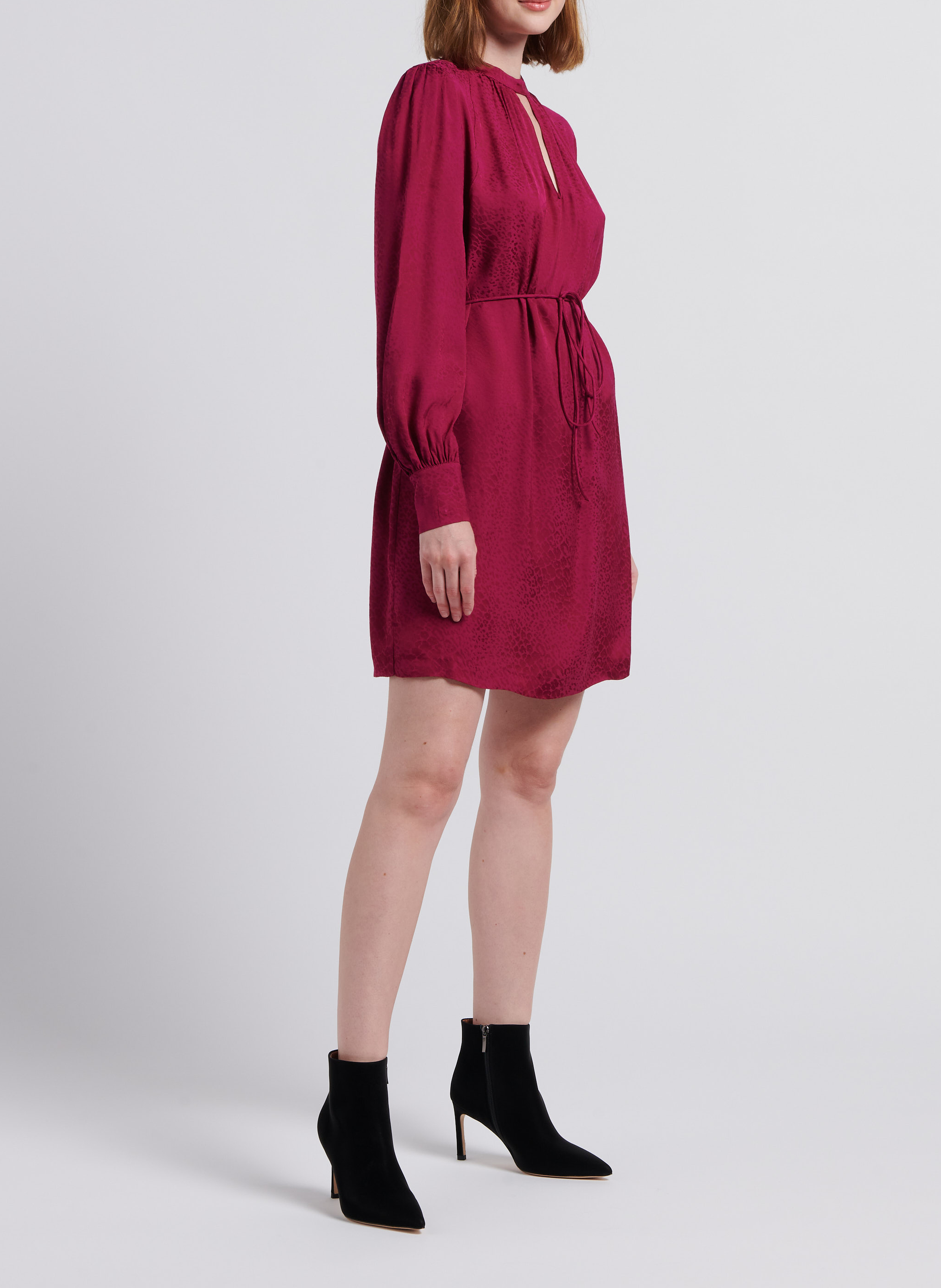 Straight round-neck dress TWINSET Pink