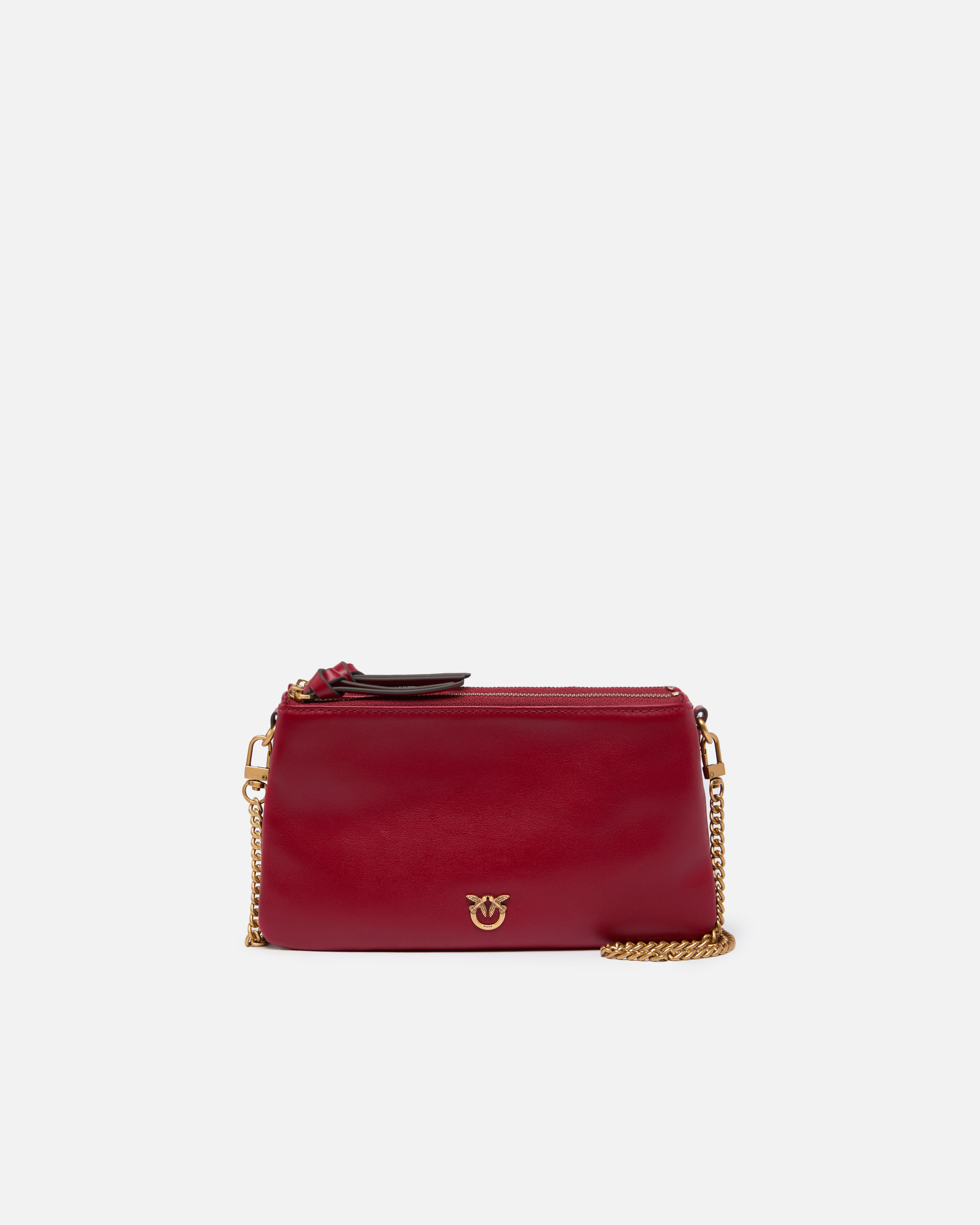 Petit sac à bandoulière mini double bag en cuir PINKO