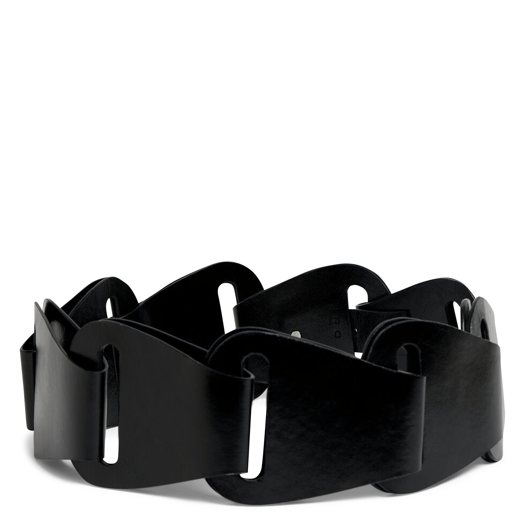 Ceinture large en cuir IRO Noir