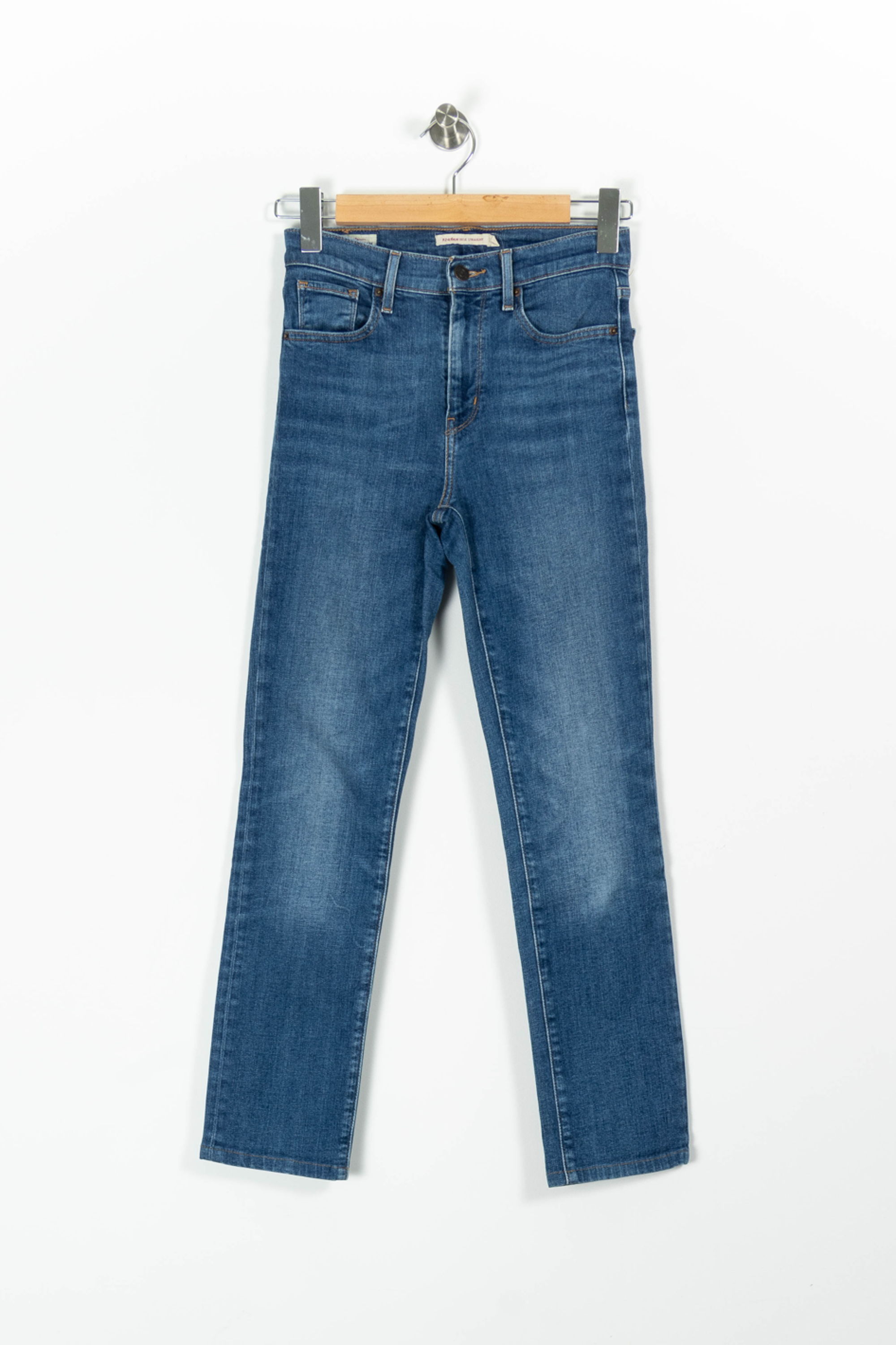 Cropped slim jeans with studs LEVI'S - Seconde main Blue