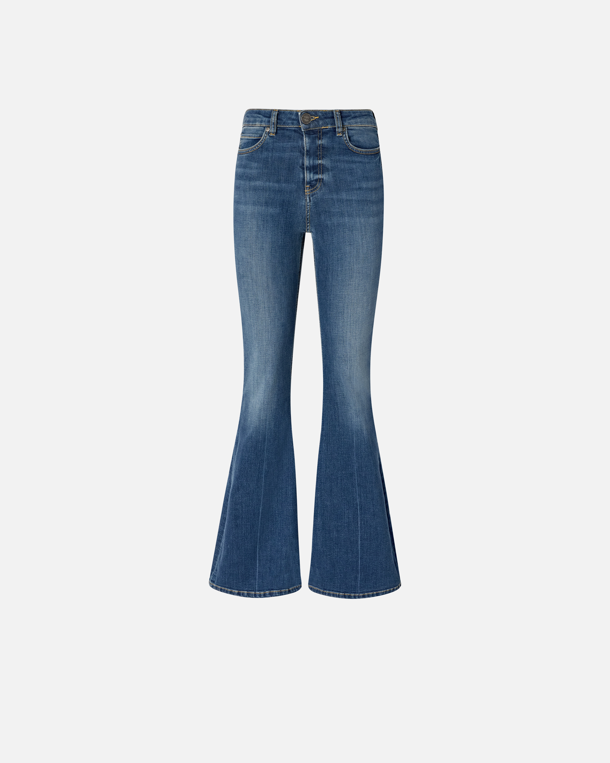 Jean flare en denim stretch PINKO Bleu
