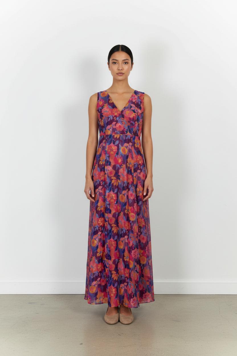Long dress MAISON LEMOINE - Seconde main Multicolored