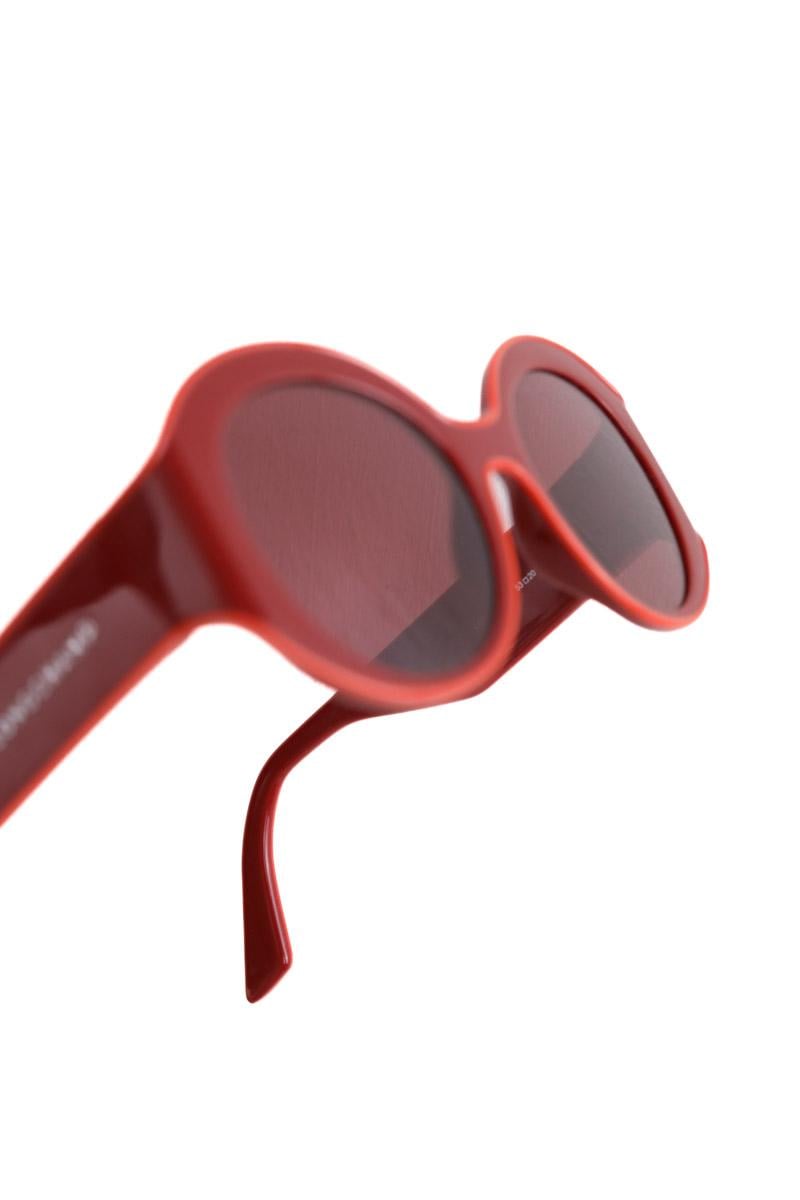 Lunettes surdimensionné LONGCHAMP - Seconde Main Rouge
