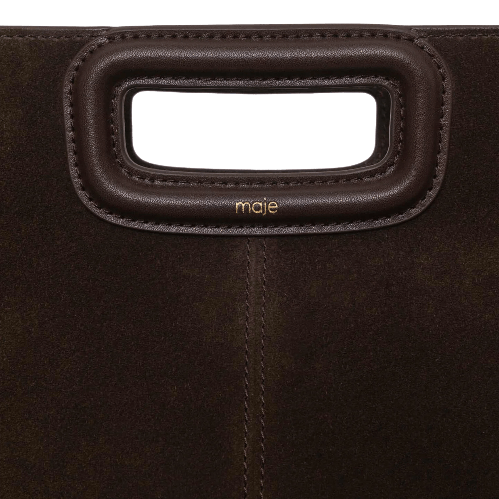 Leren clutch MAJE Violet