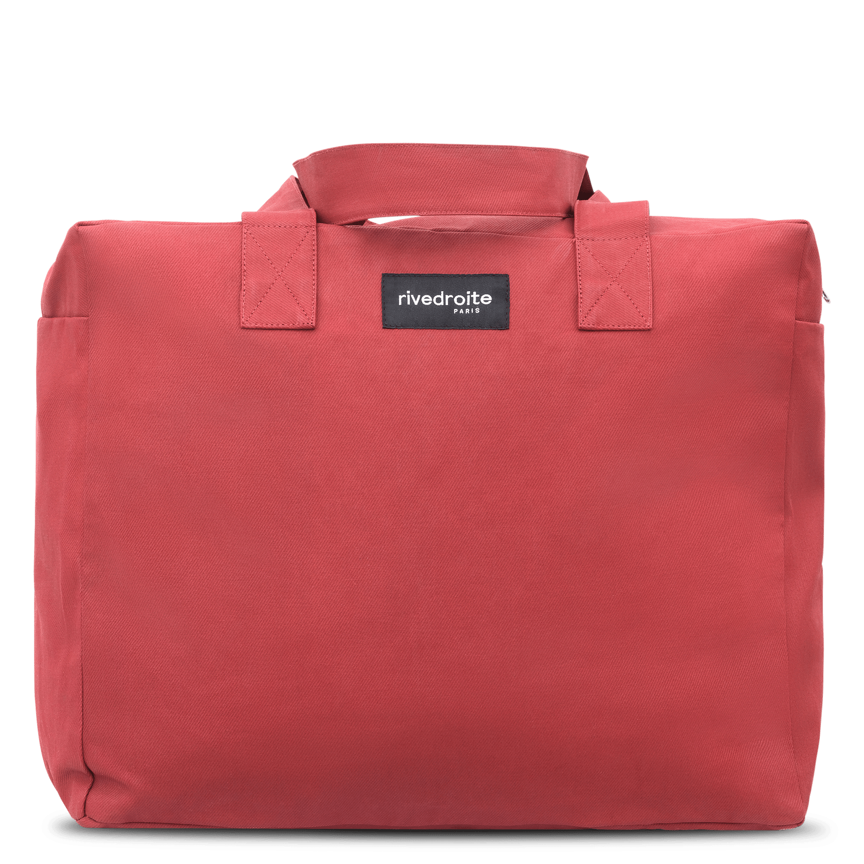 Sac week-end en coton recyclé mélangé CELESTINS Coated red
