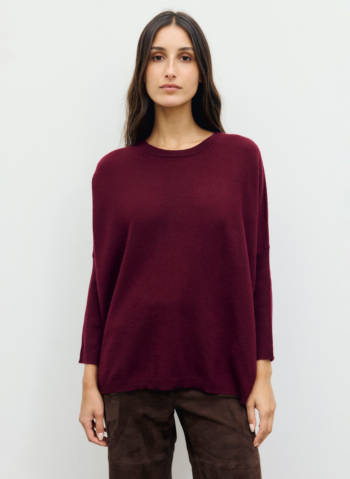 Pull oversize col rond en cachemire GERARD DAREL
