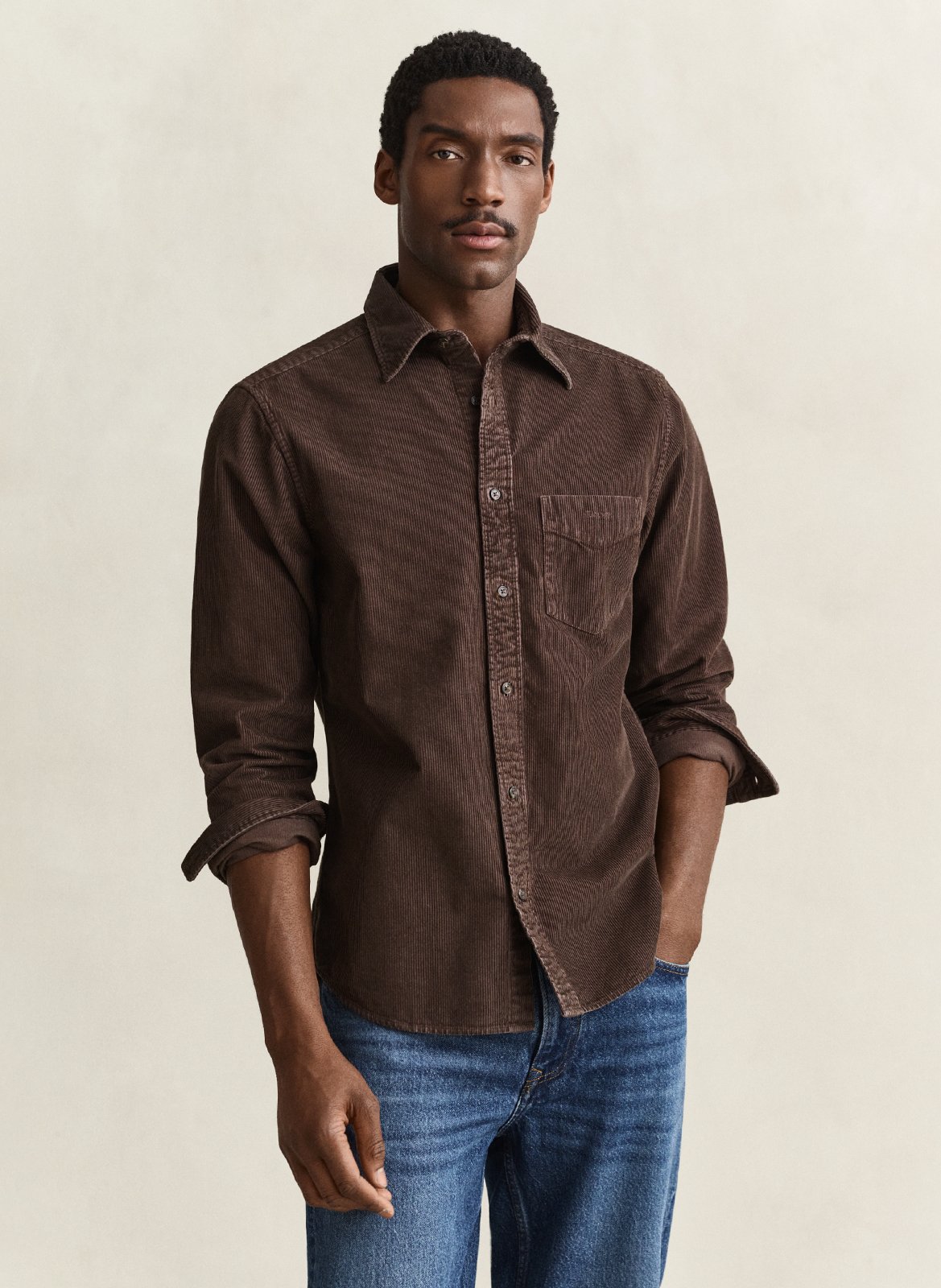 Bluse aus Bio-Baumwolle mit klassischem Kragen GANT