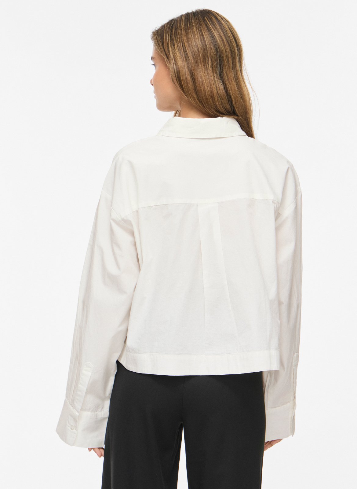 Straight shirt with embroideries VILA Beige