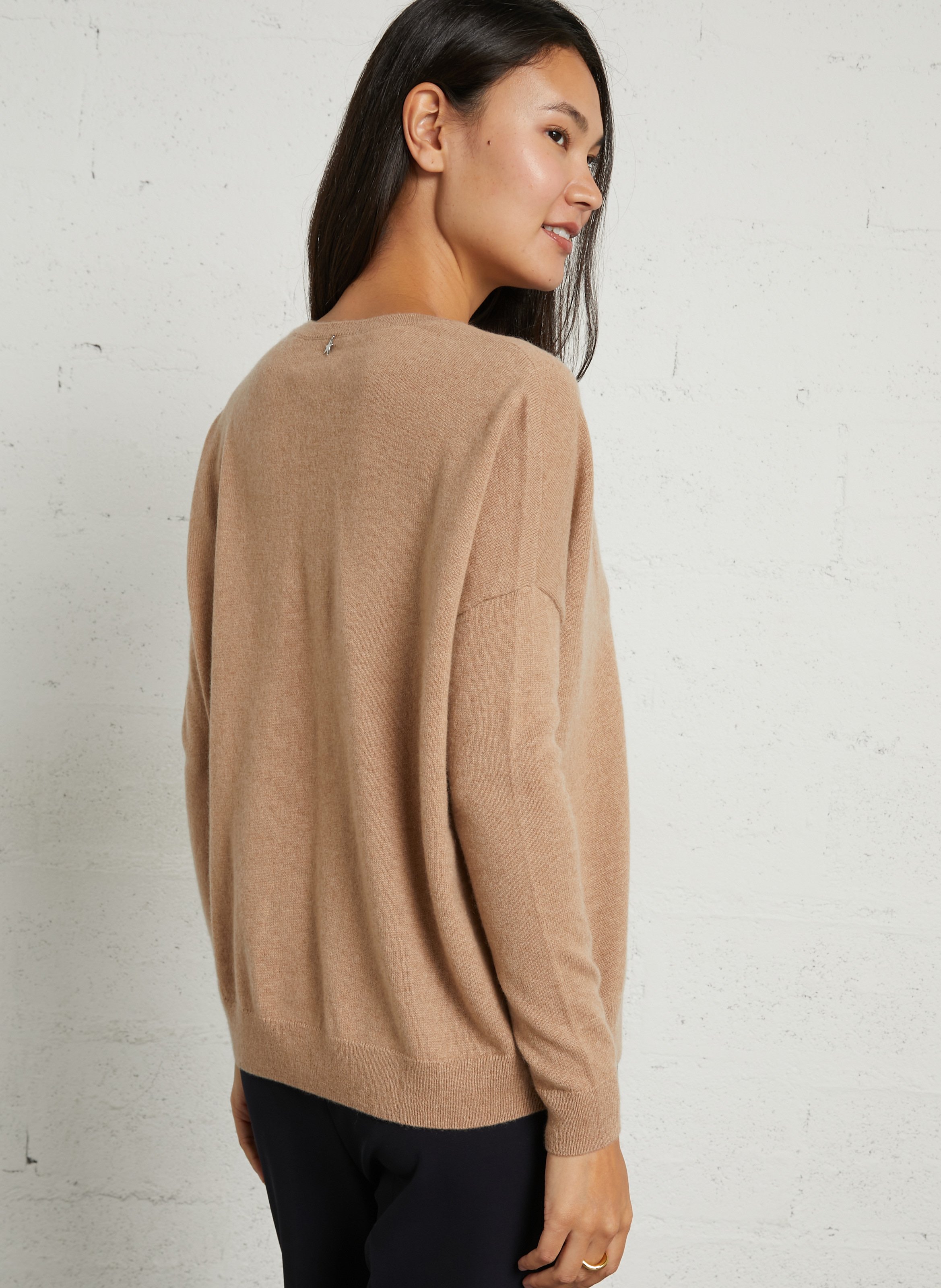 Weit geschnittener Kaschmirpullover SUD EXPRESS Braun