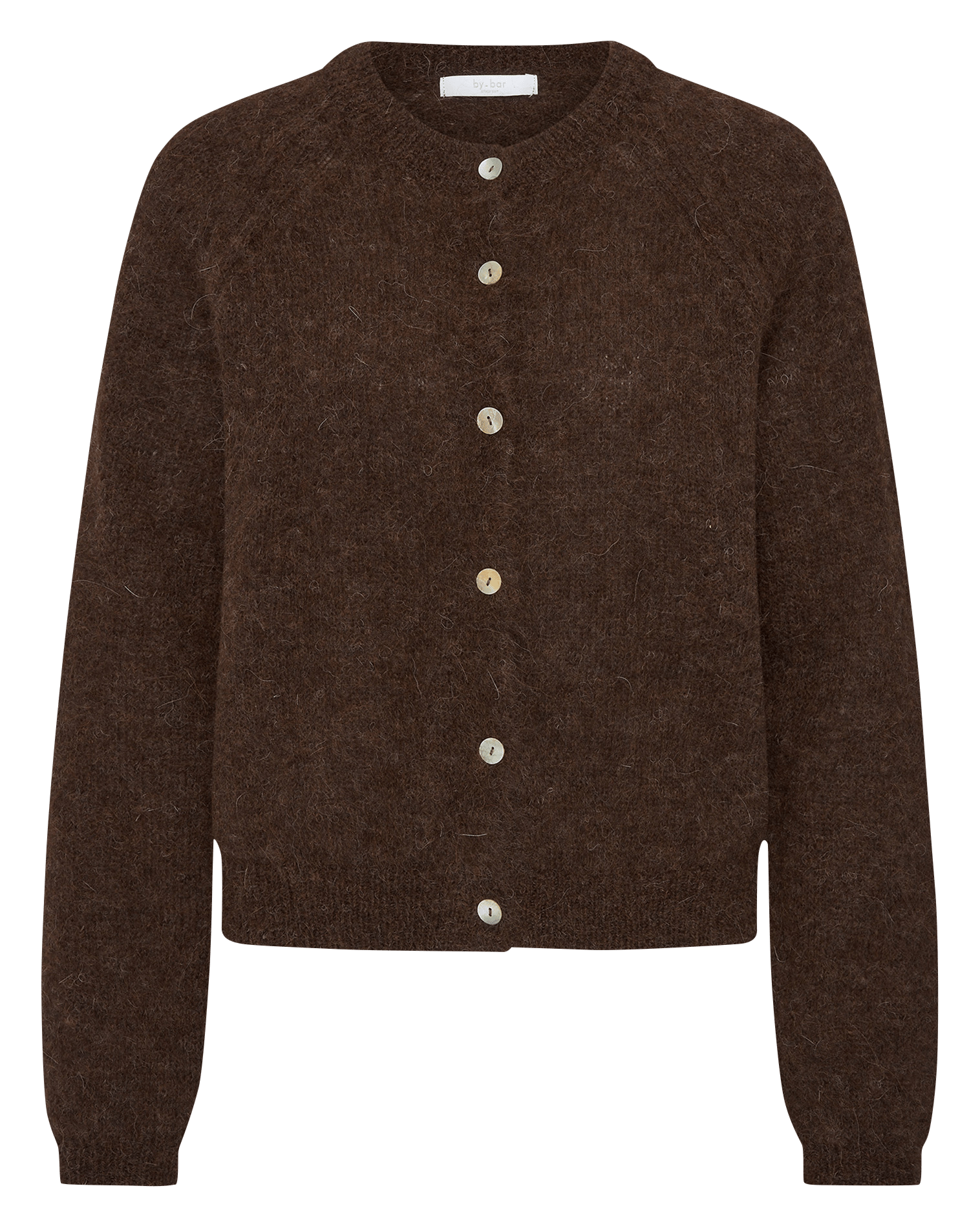 Gilet oversize en laine mélangée BY BAR Marron