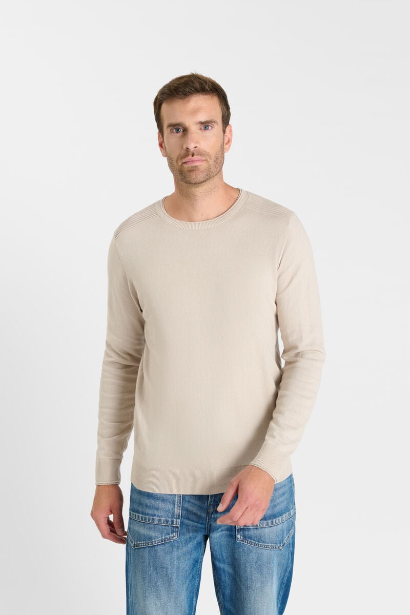 Round-neck sweater LE TEMPS DES CERISES Beige
