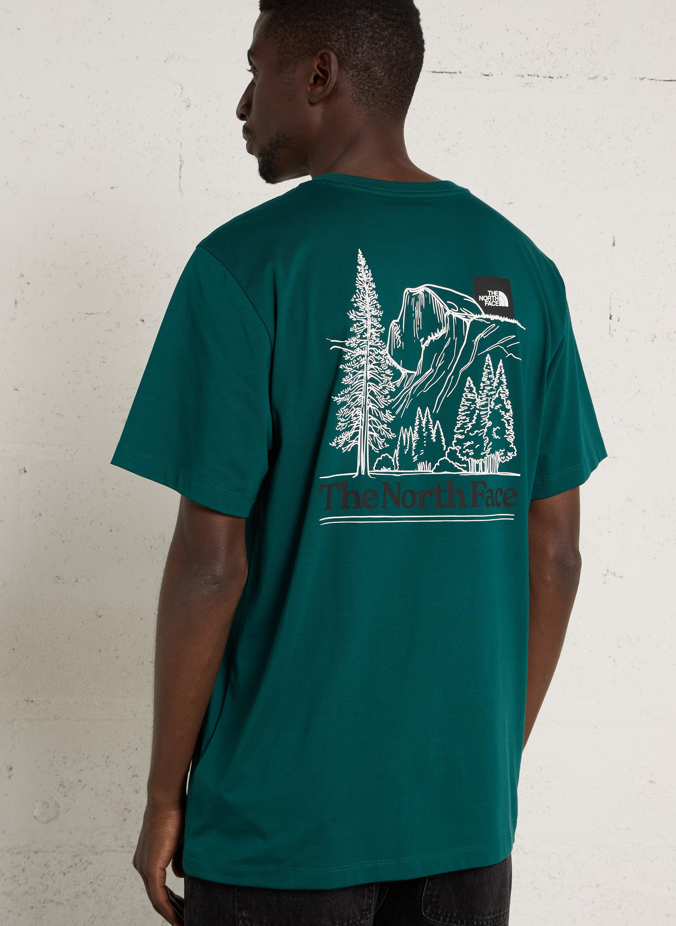Kurzarm T-Shirt mit Siebdruck aus Baumwollmischung. THE NORTH FACE