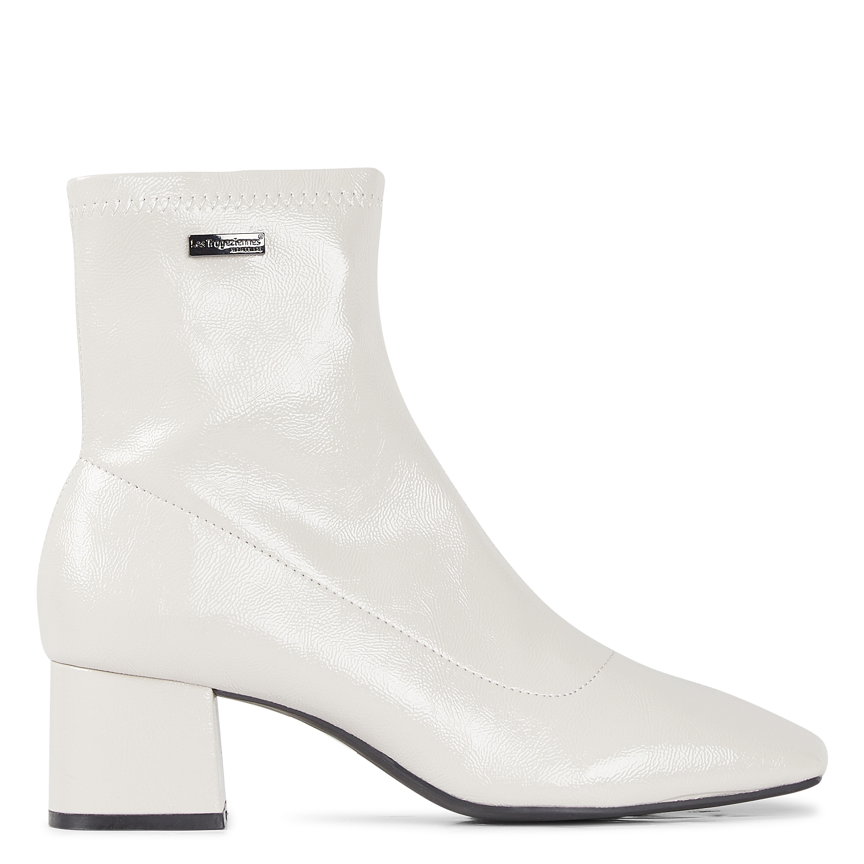 Bottines vernies à talon BlancLES TROPEZIENNES PAR M.BELARBI