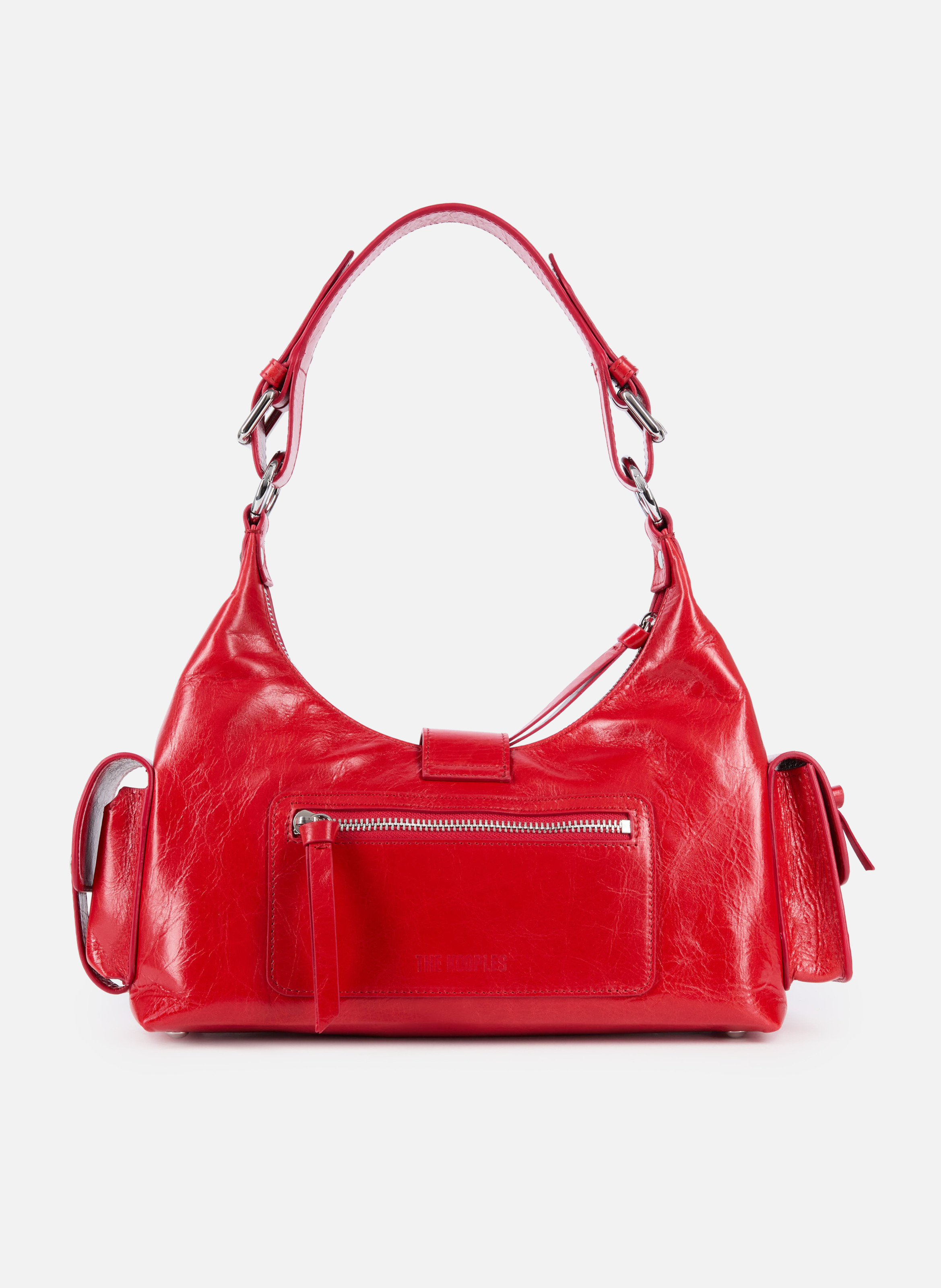Sac amelia en cuir craquelé THE KOOPLES Rouge
