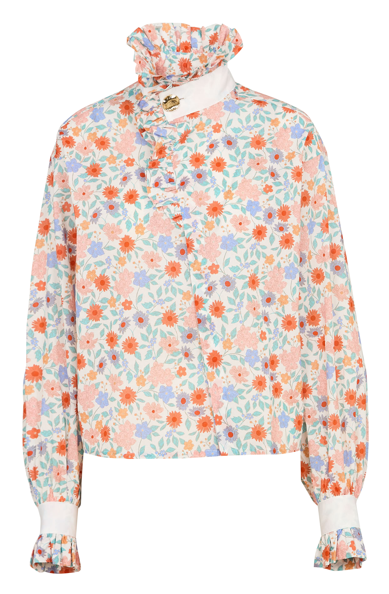 Chemise col victorien en coton EZRA Belle