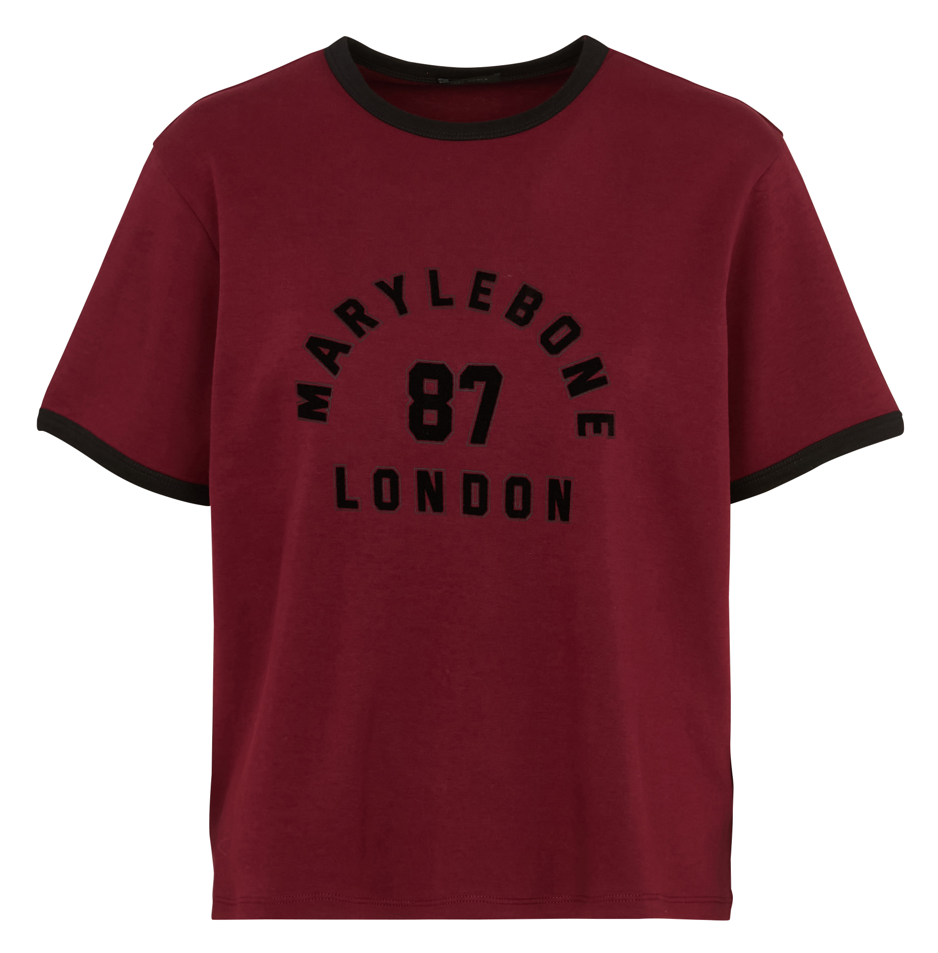 Tee-shirt col rond en coton IKKS Rose