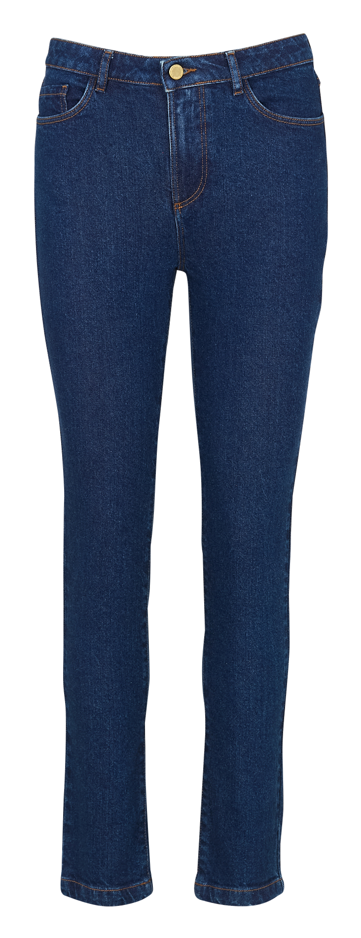 High-rise slim-fit jeans I CODE Blue