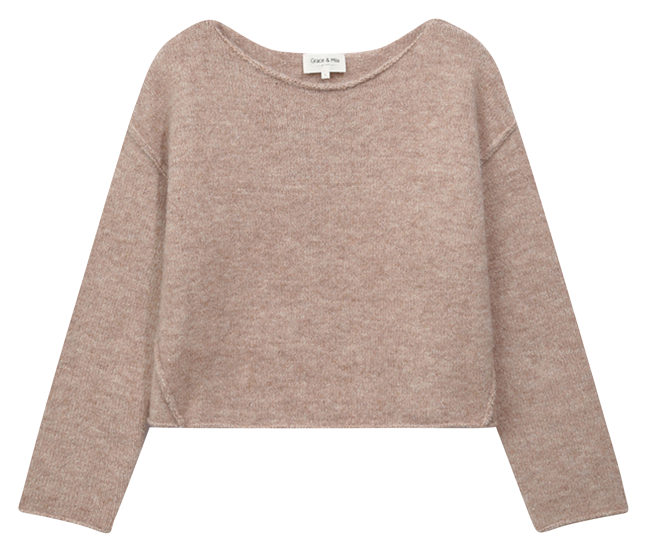 Trui met boothals GRACE ET MILA Bruin