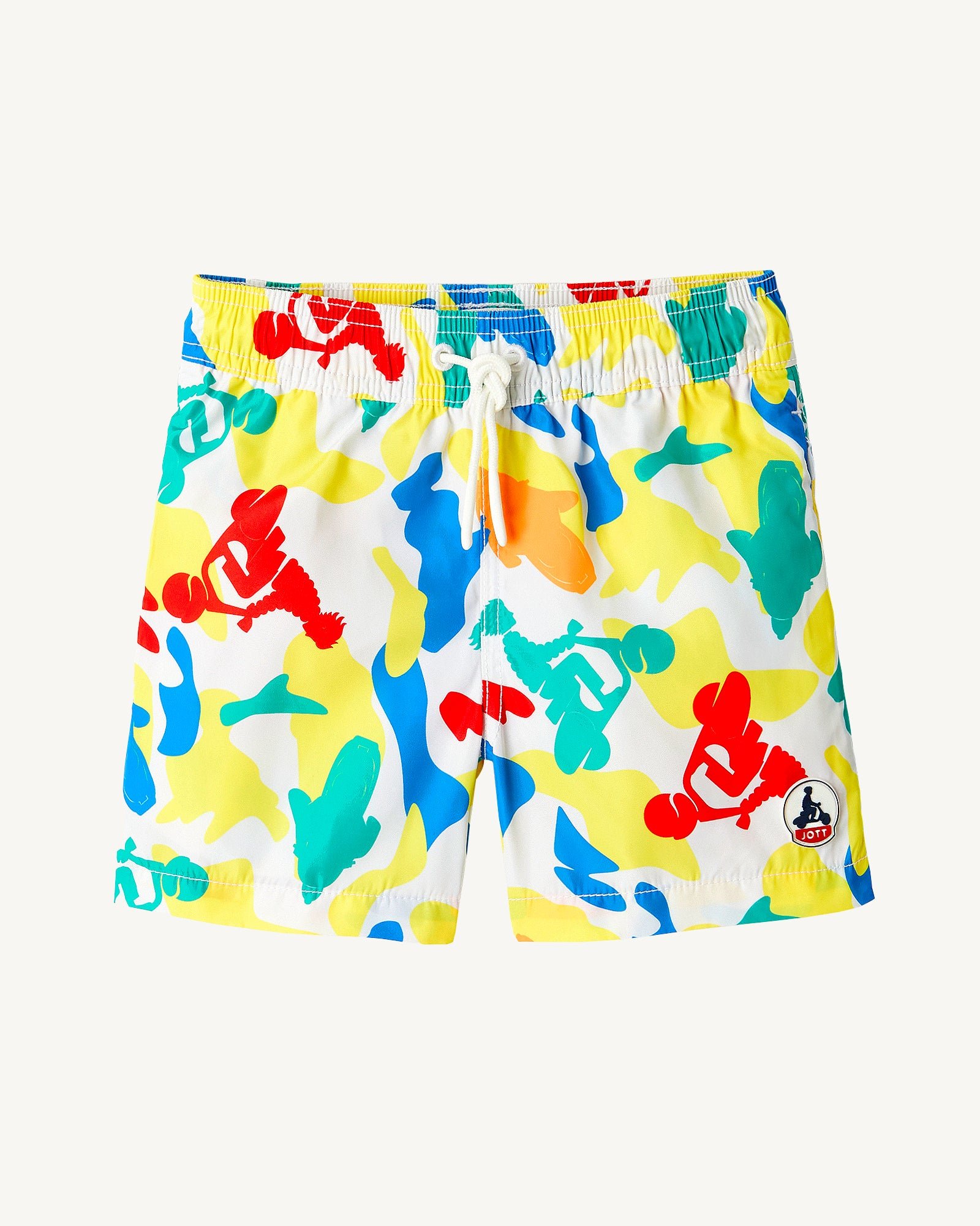 Child swim shorts in blackcurrant JOTT Yellow