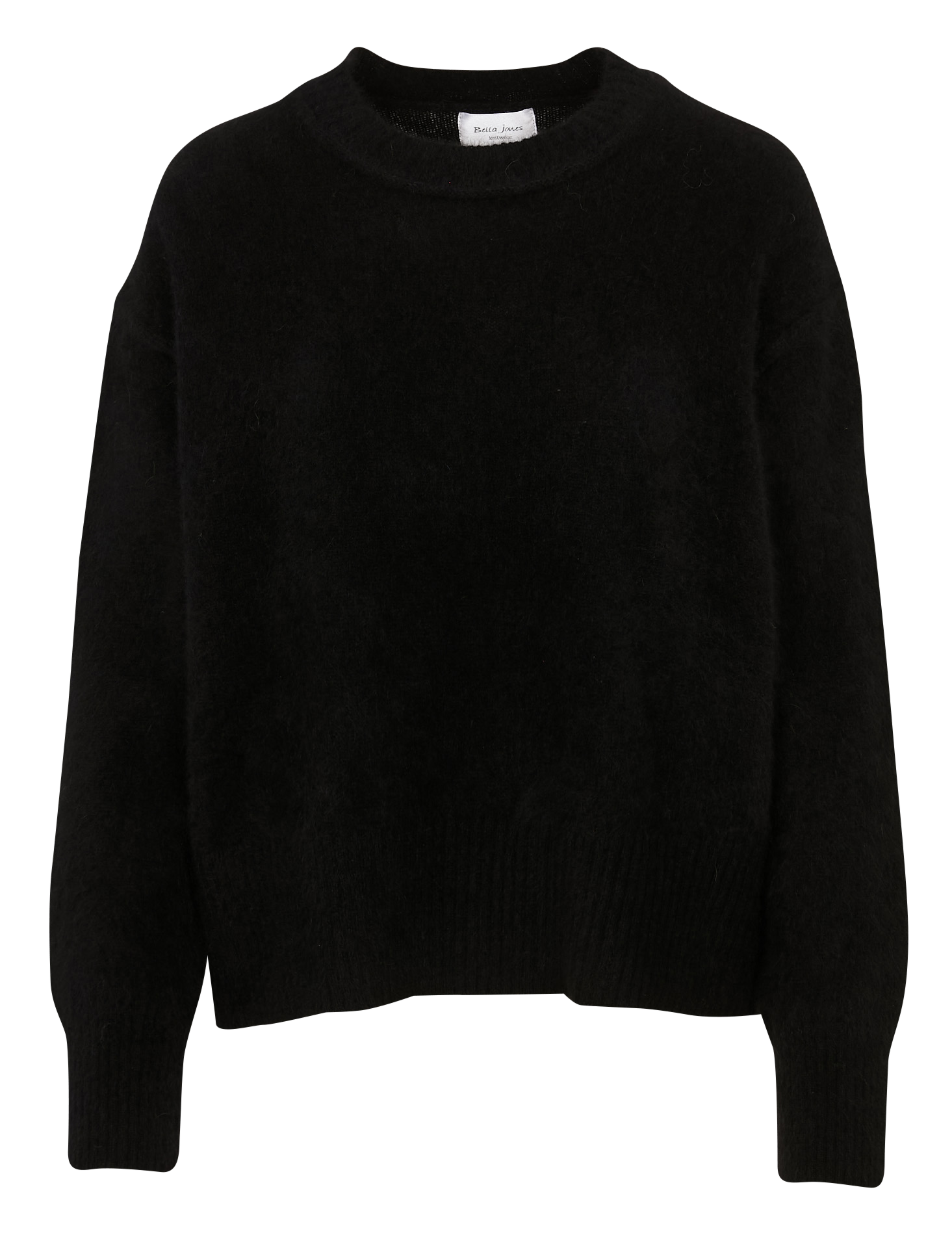 Abidjan wool round-neck sweater BELLA JONES Black