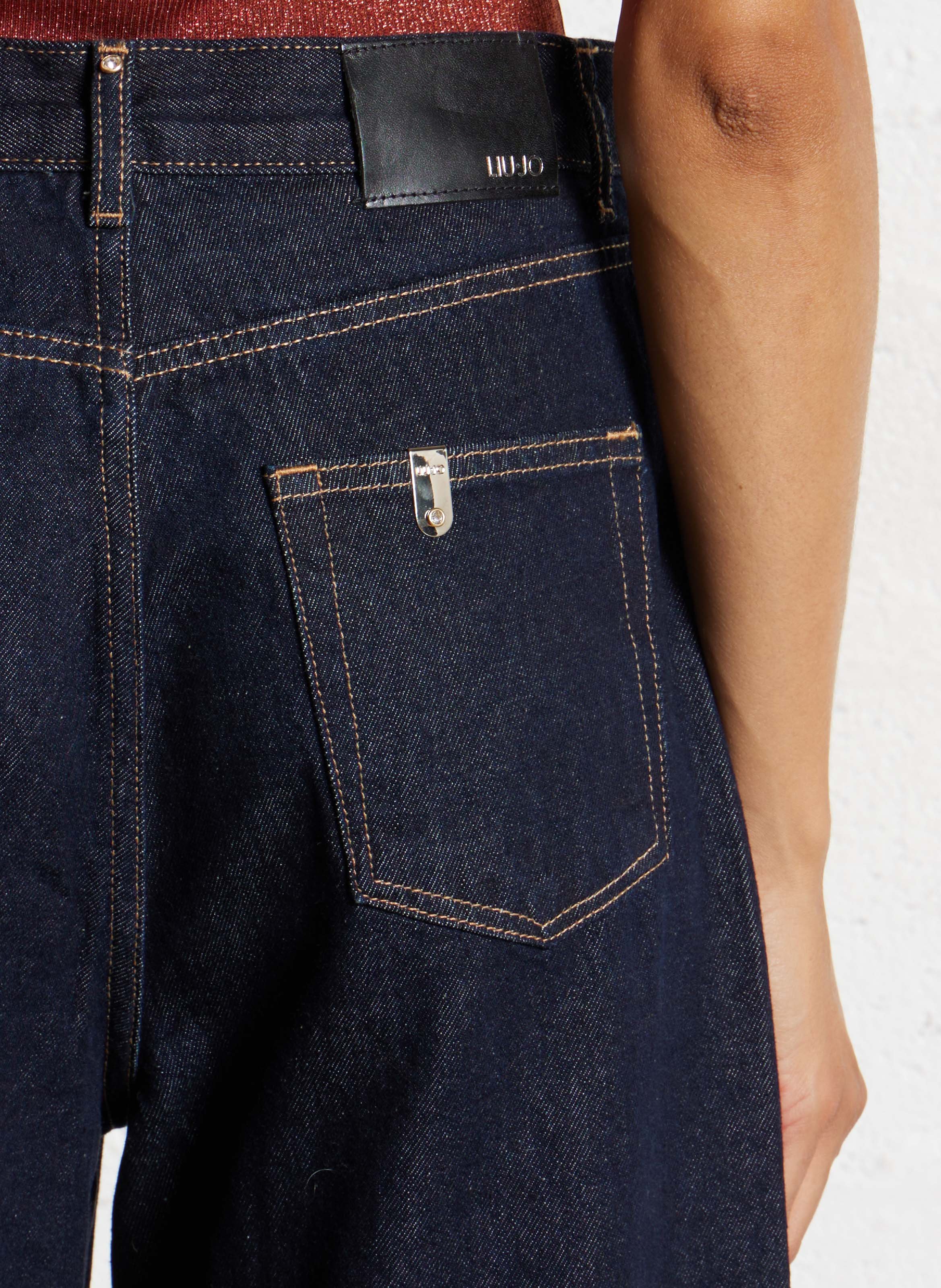 Jeansrock aus Baumwollmischung LIU JO Blau