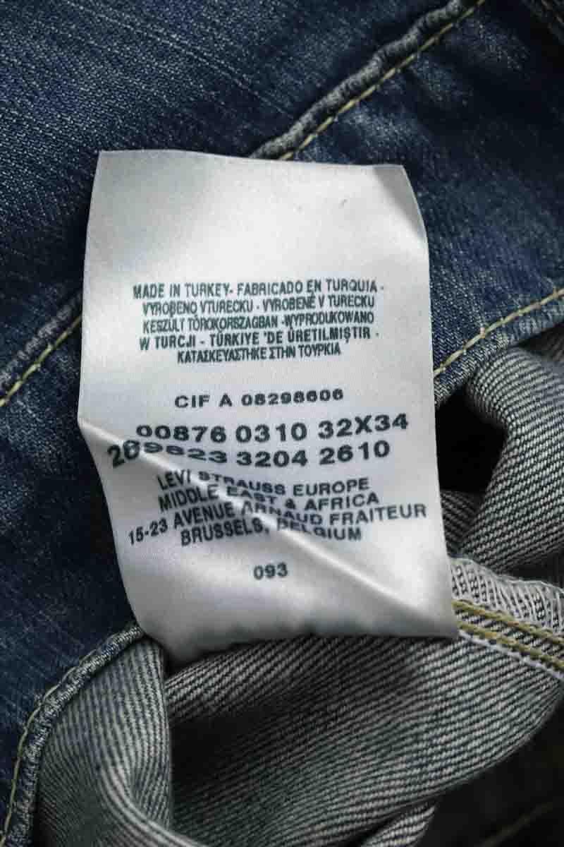 Cotton straight jeans LEVI'S - Seconde main Blue