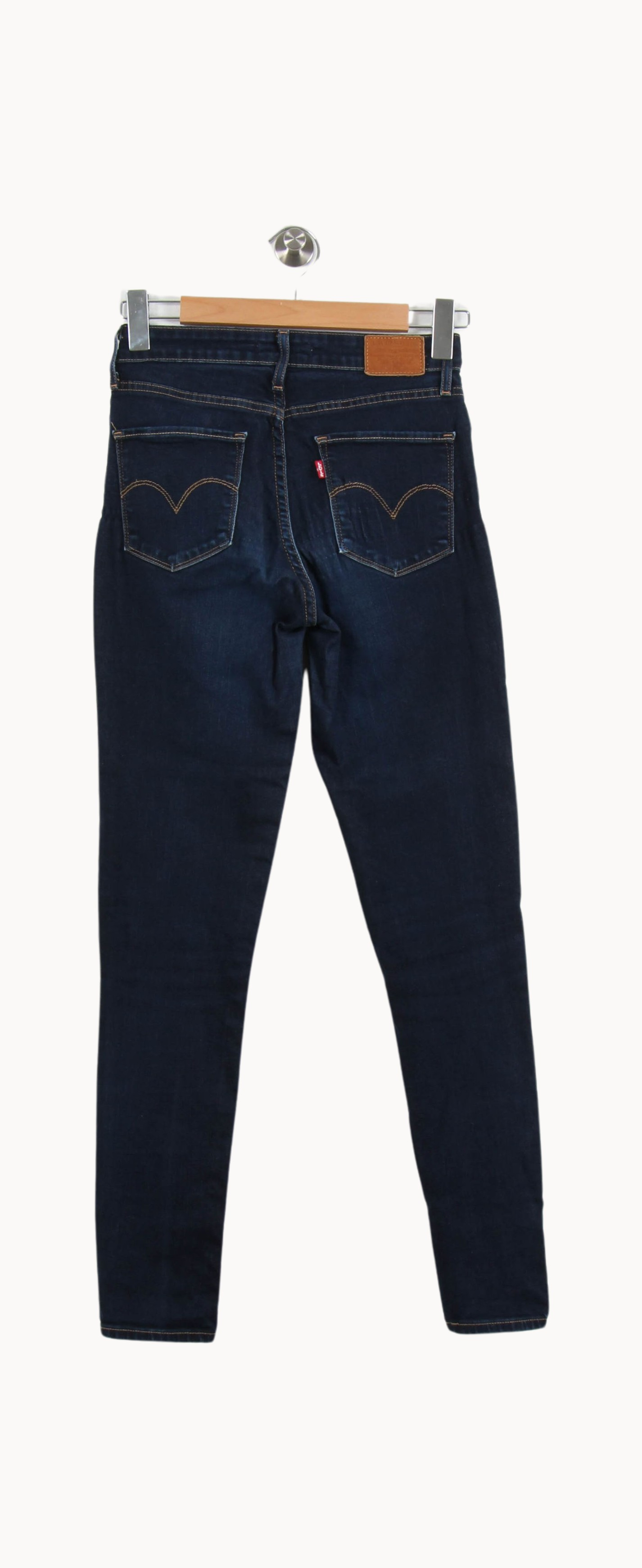 Cropped slim jeans with studs LEVI'S - Seconde main Blue