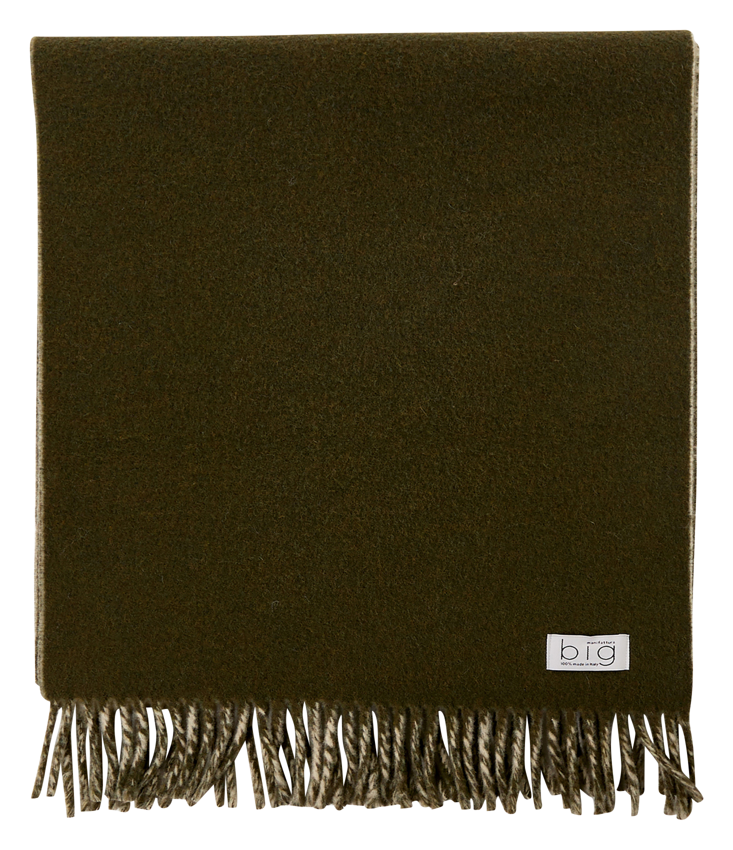 Echarpe à franges en laine SAISON 1865 Kaki