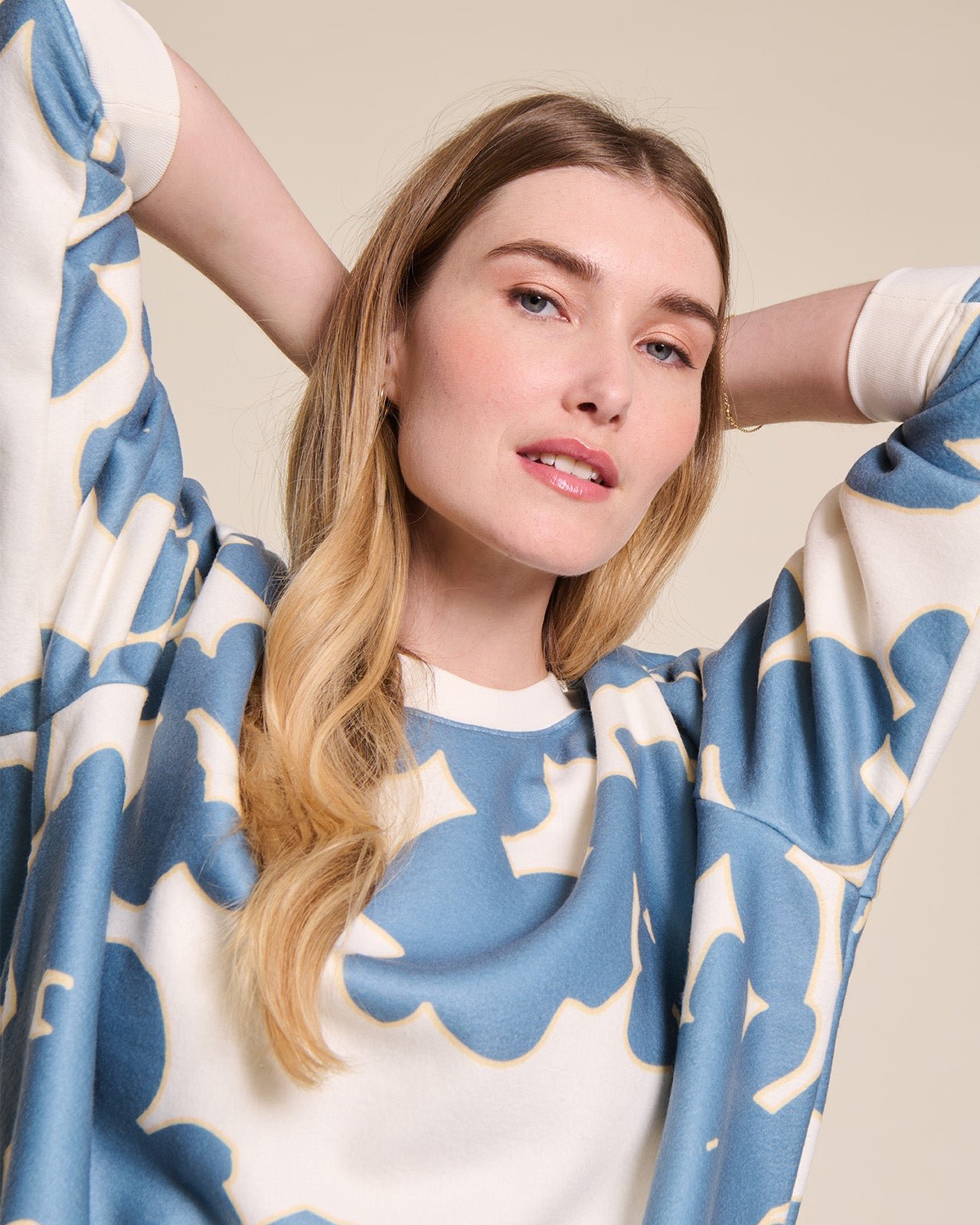 The Scarlett recycled fleece sweatshirt EMOI EMOI Blue