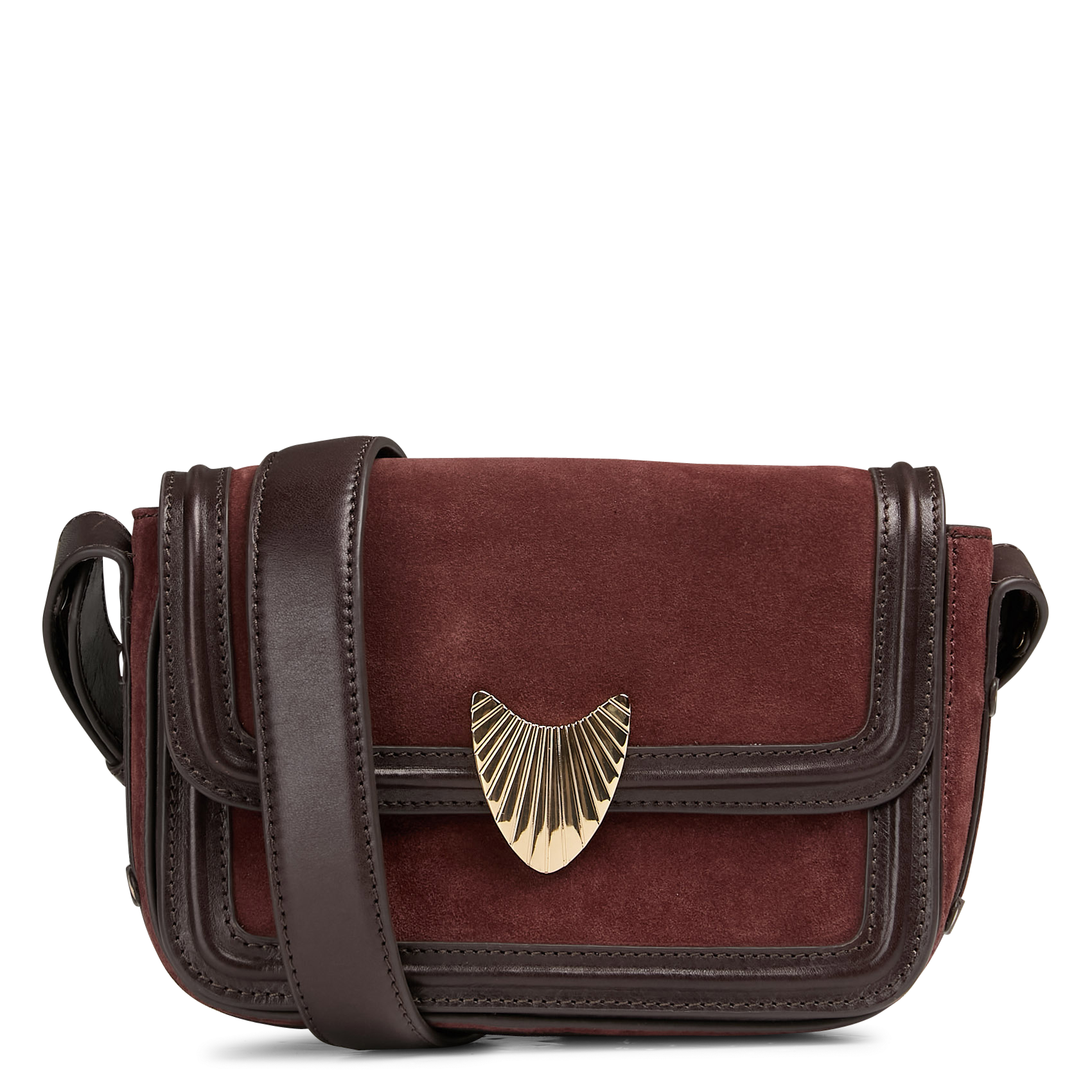 Sac bandoulière en cuir MAISON 123 Rouge