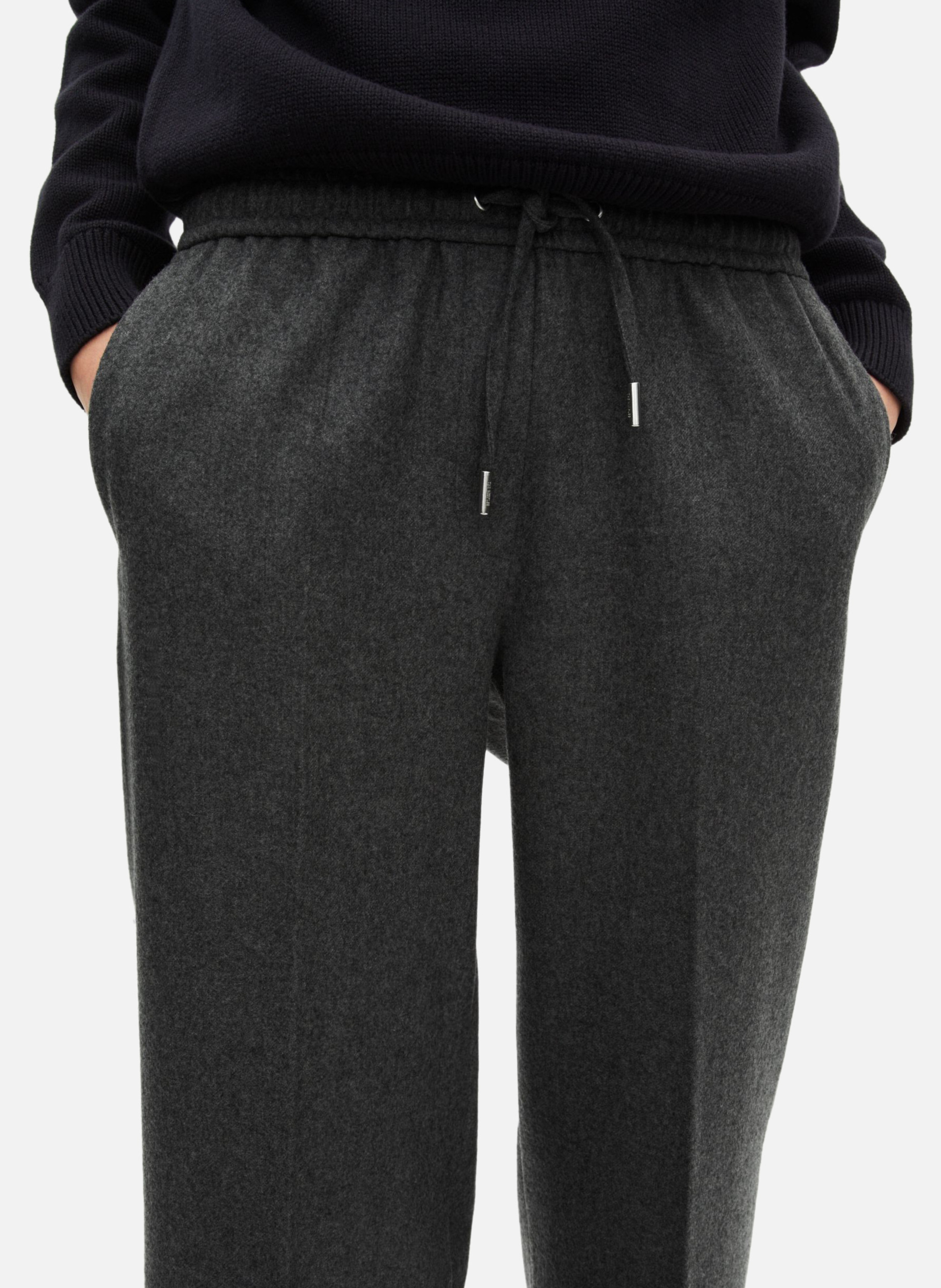 Pantalon large en flanelle THE KOOPLES Gris