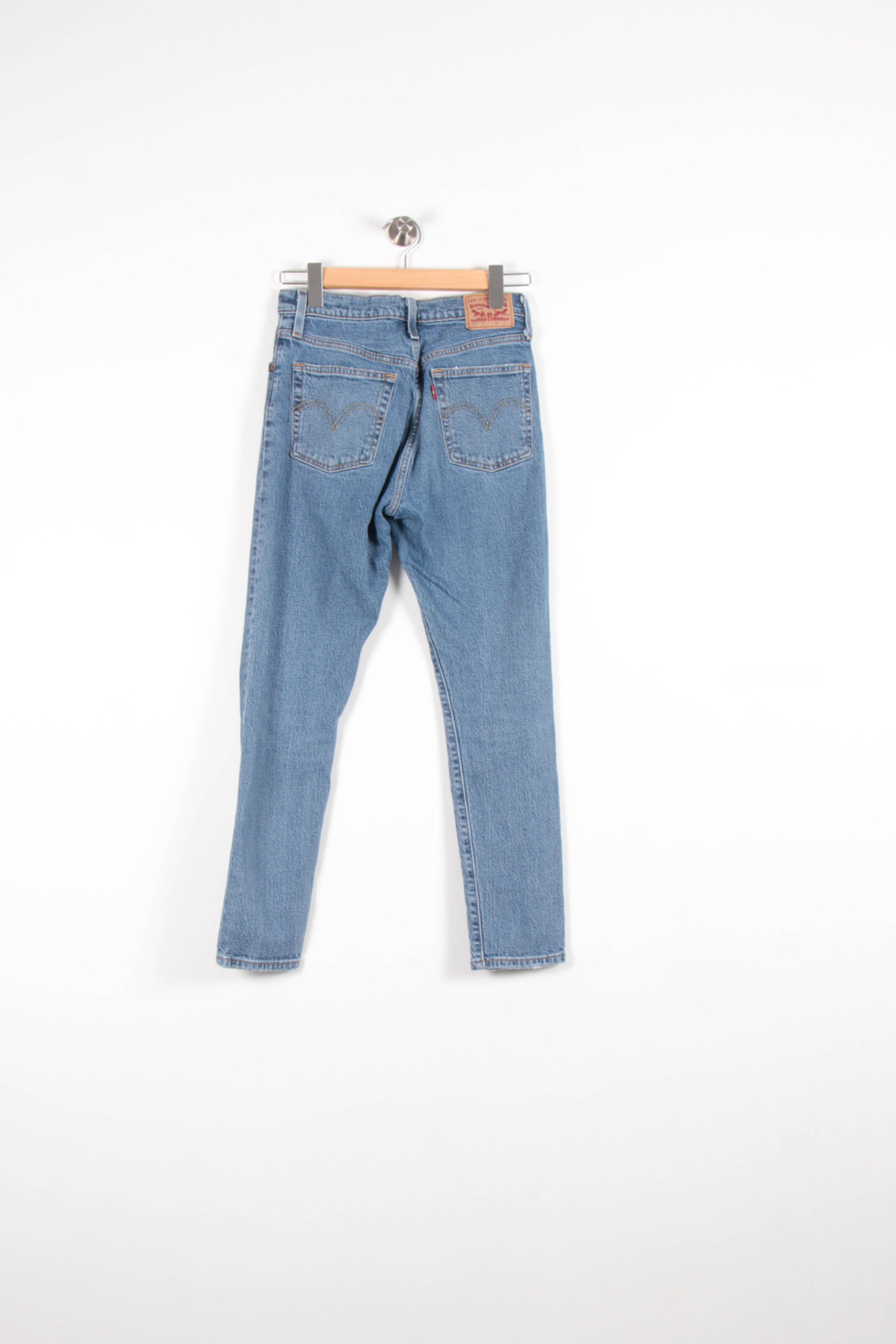 Cropped slim jeans with studs LEVI'S - Seconde main Blue