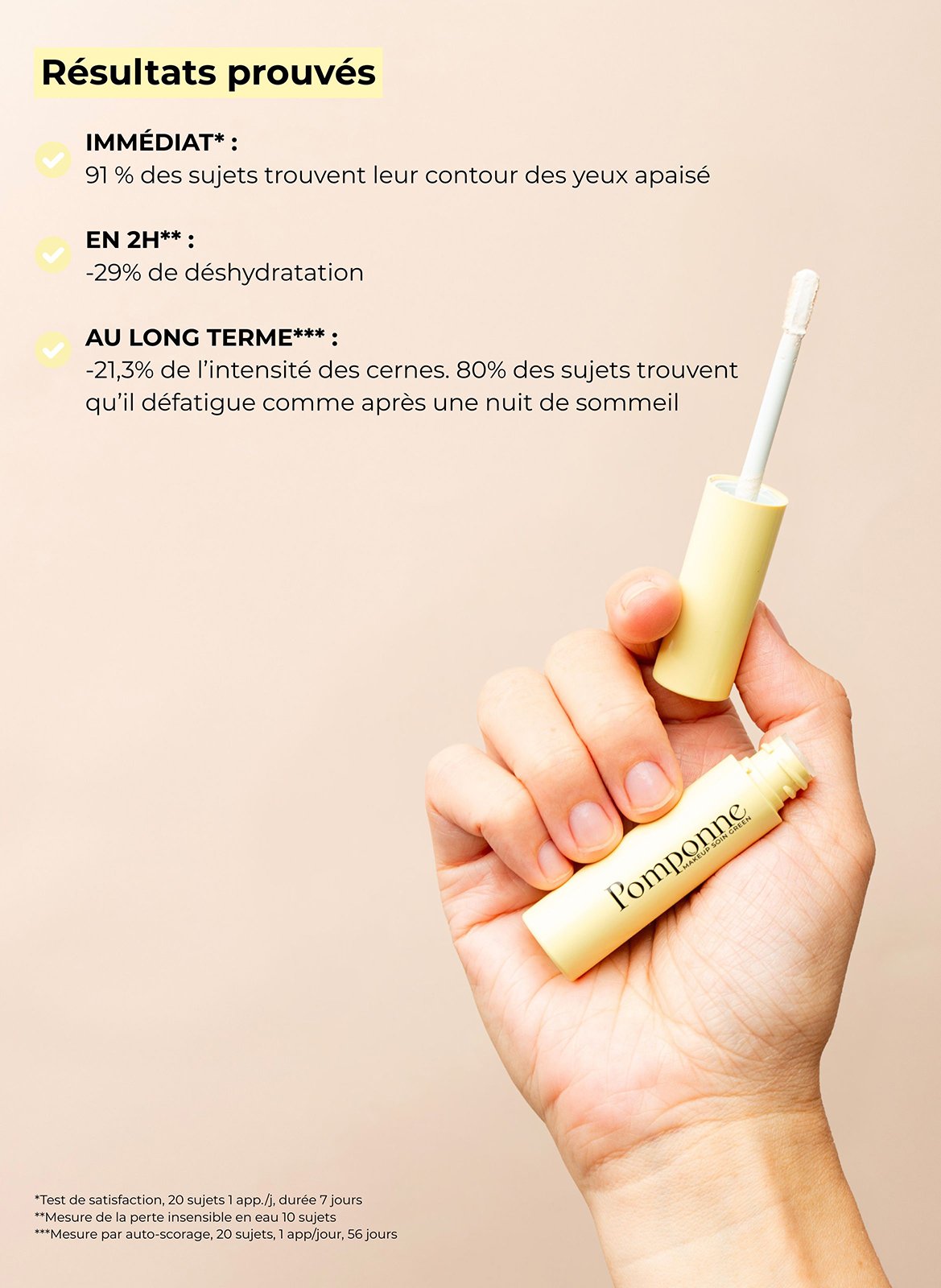 Anti-cernes soin teinté & correcteur multifonctions POMPONNE No color